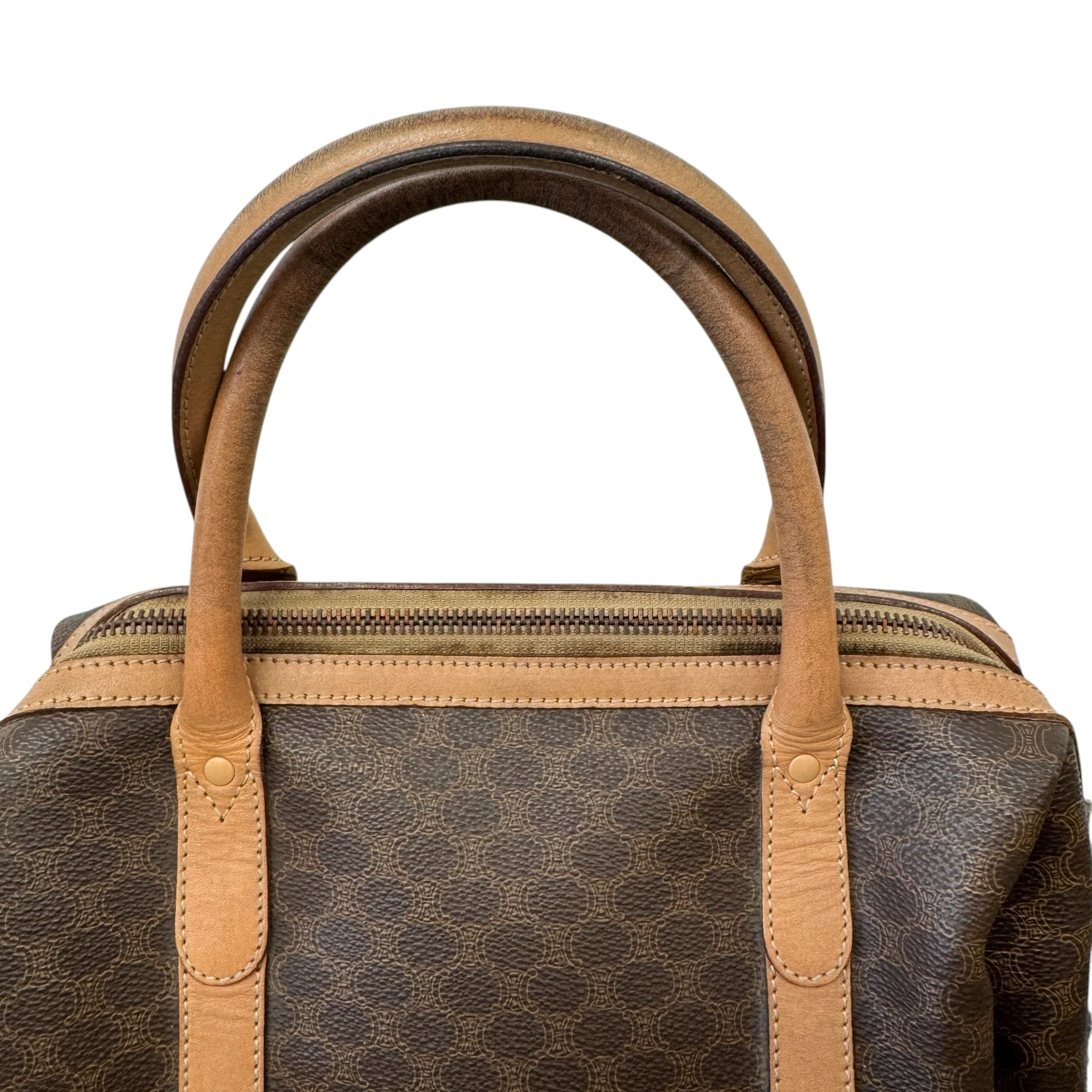 Women's Macadam Monogram Boston Handbag Brown - Image 6