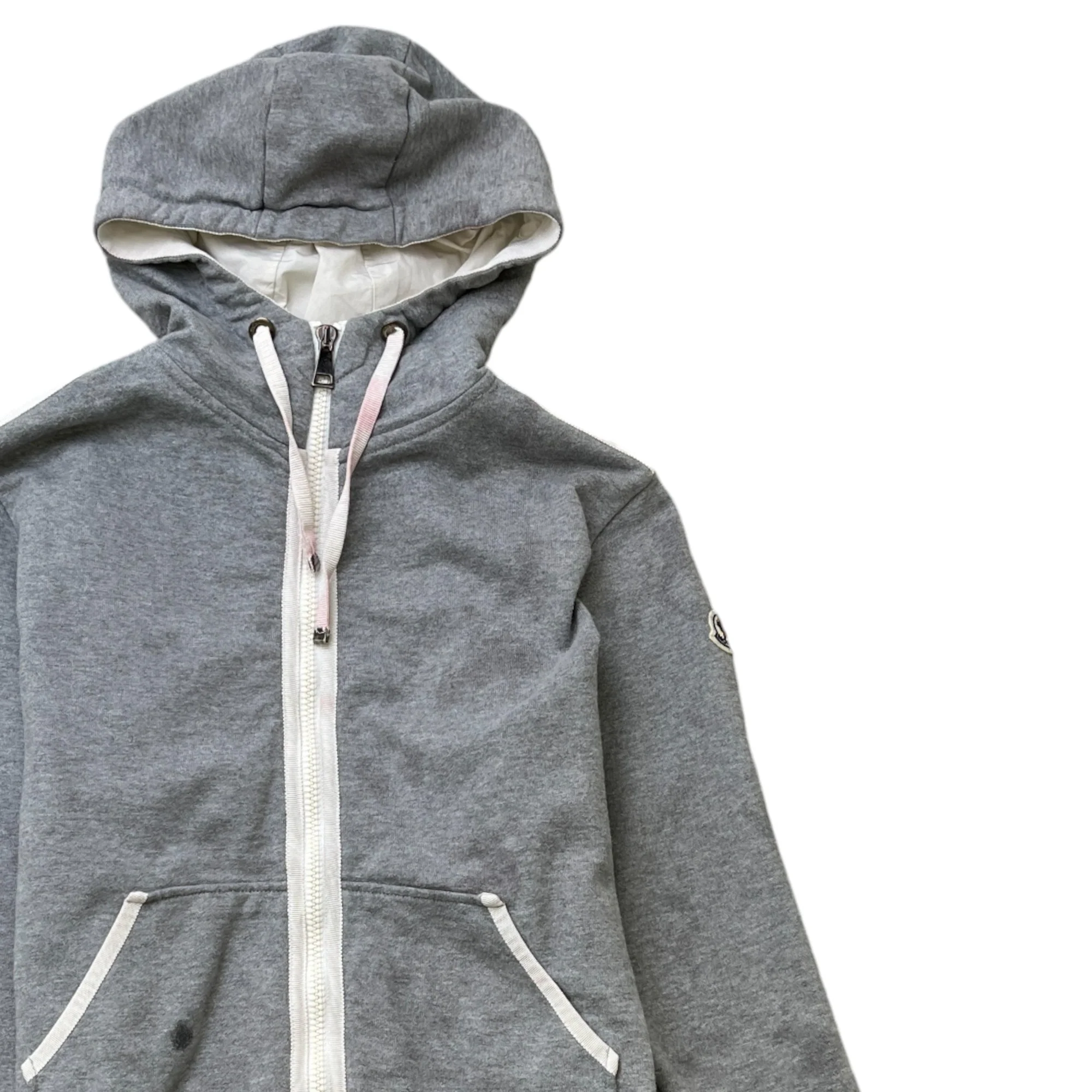 Women's Maglia Cardigan Hoodie Grey Size M - Image 3