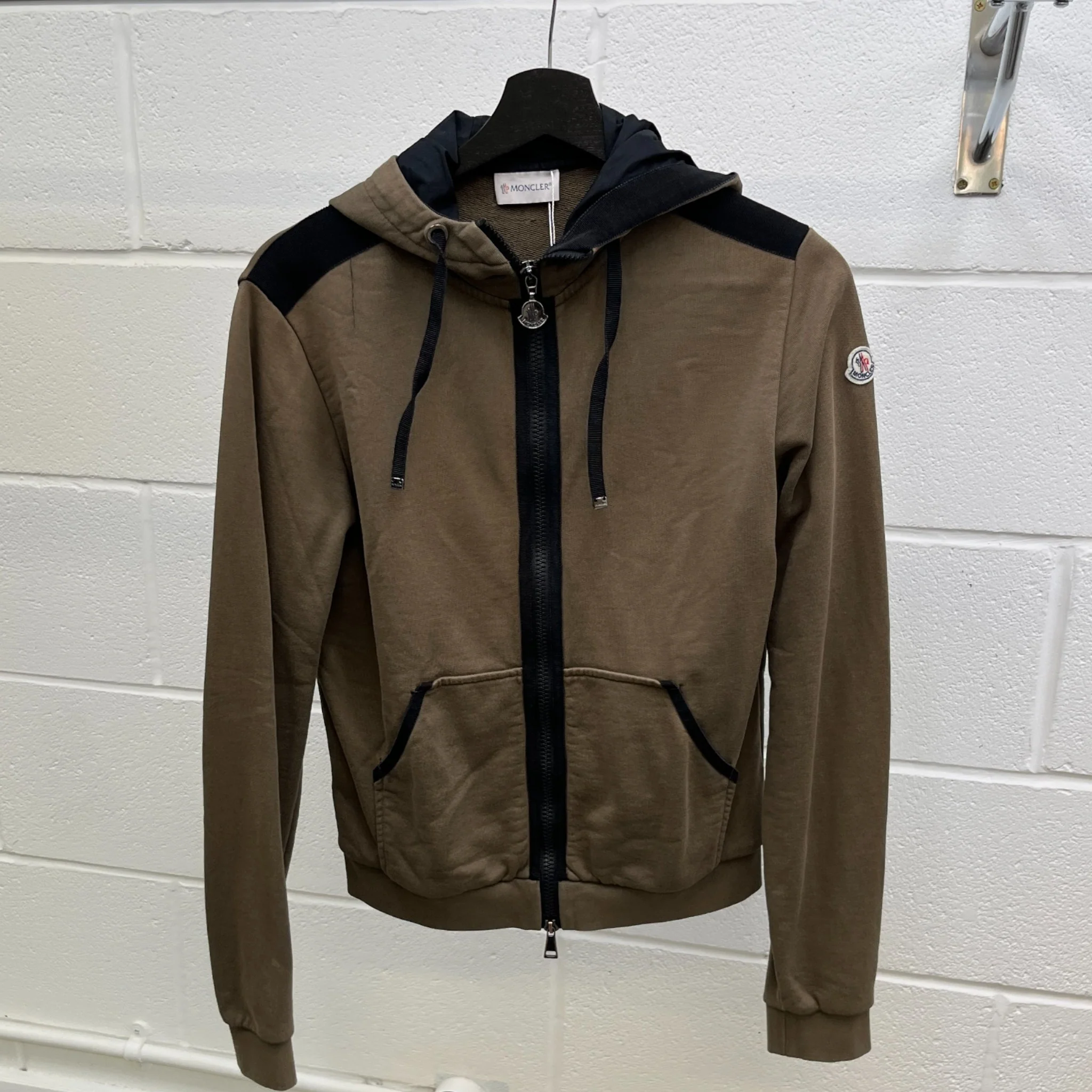 Women's Maglia Hoodie Khaki Size M - Image 10