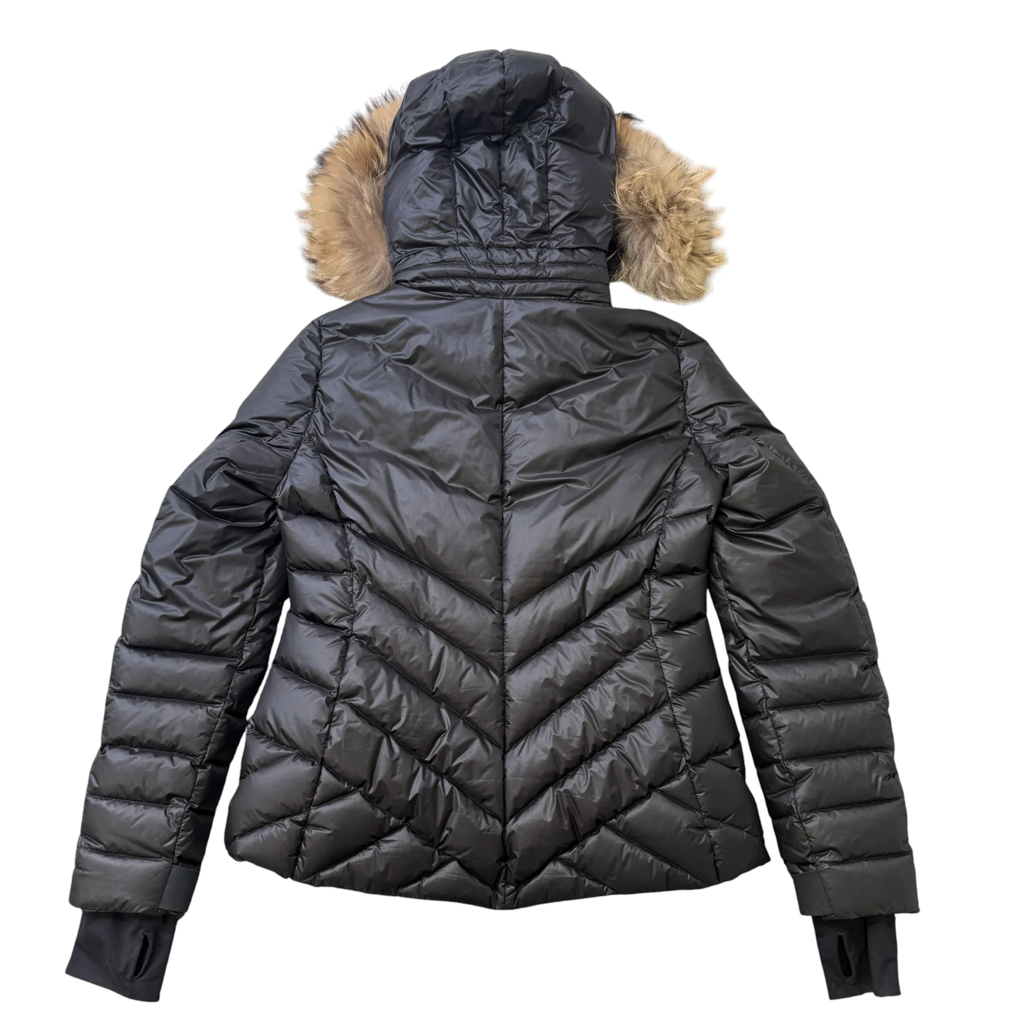 Women's Makalu Down Jacket Black Size 4 / UK 16 - Image 2