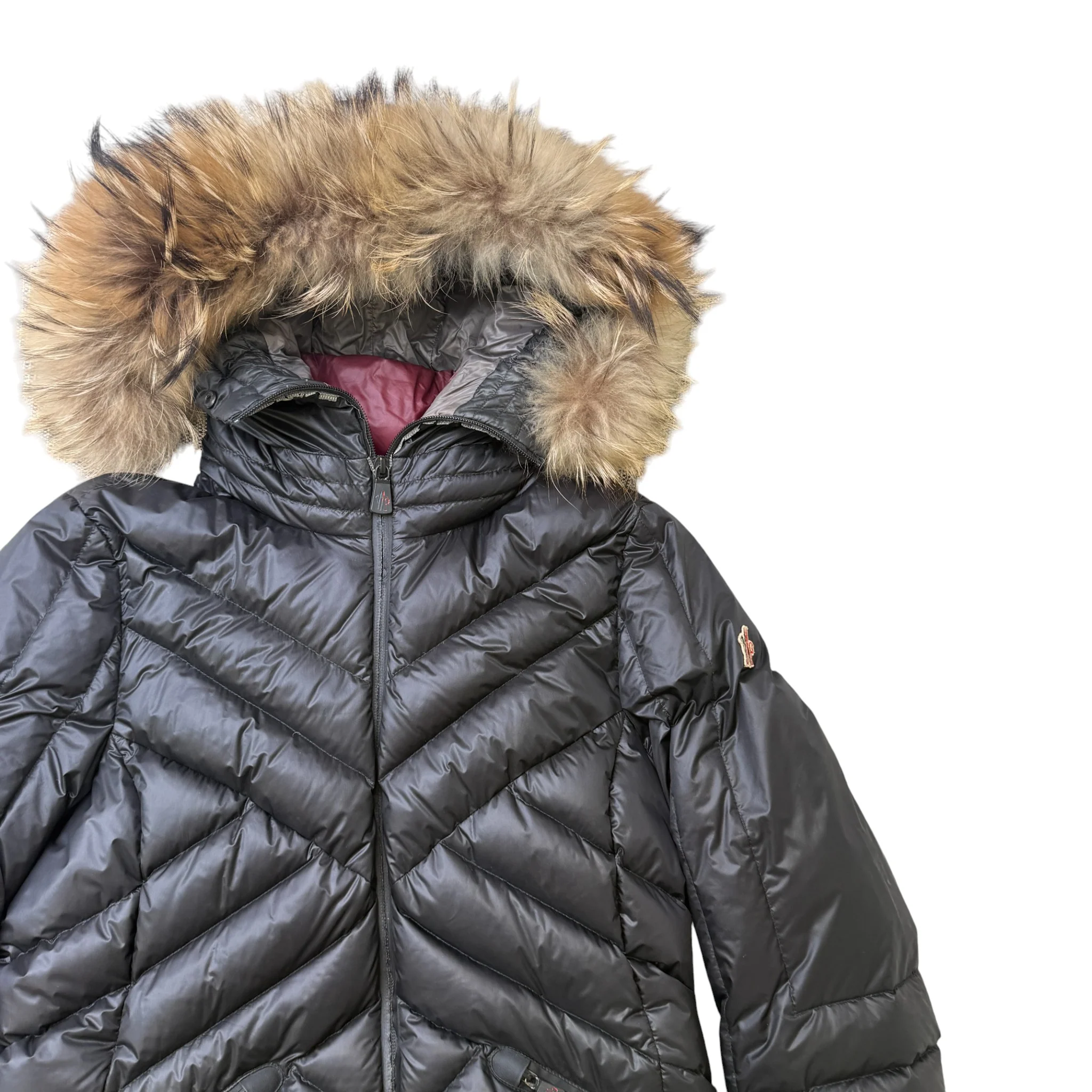 Women's Makalu Down Jacket Black Size 4 / UK 16 - Image 3