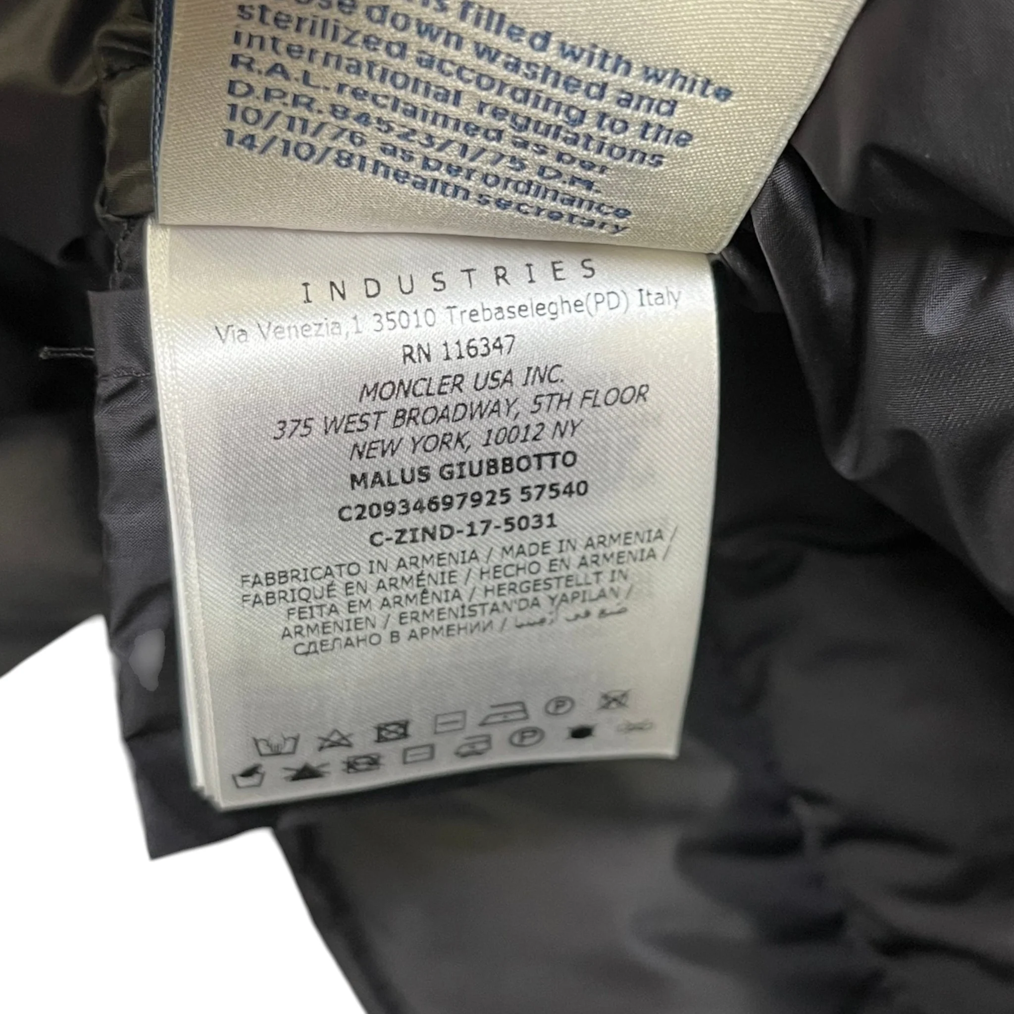 Women's Malus Down Jacket Black Size 2 / UK 12 - Image 10