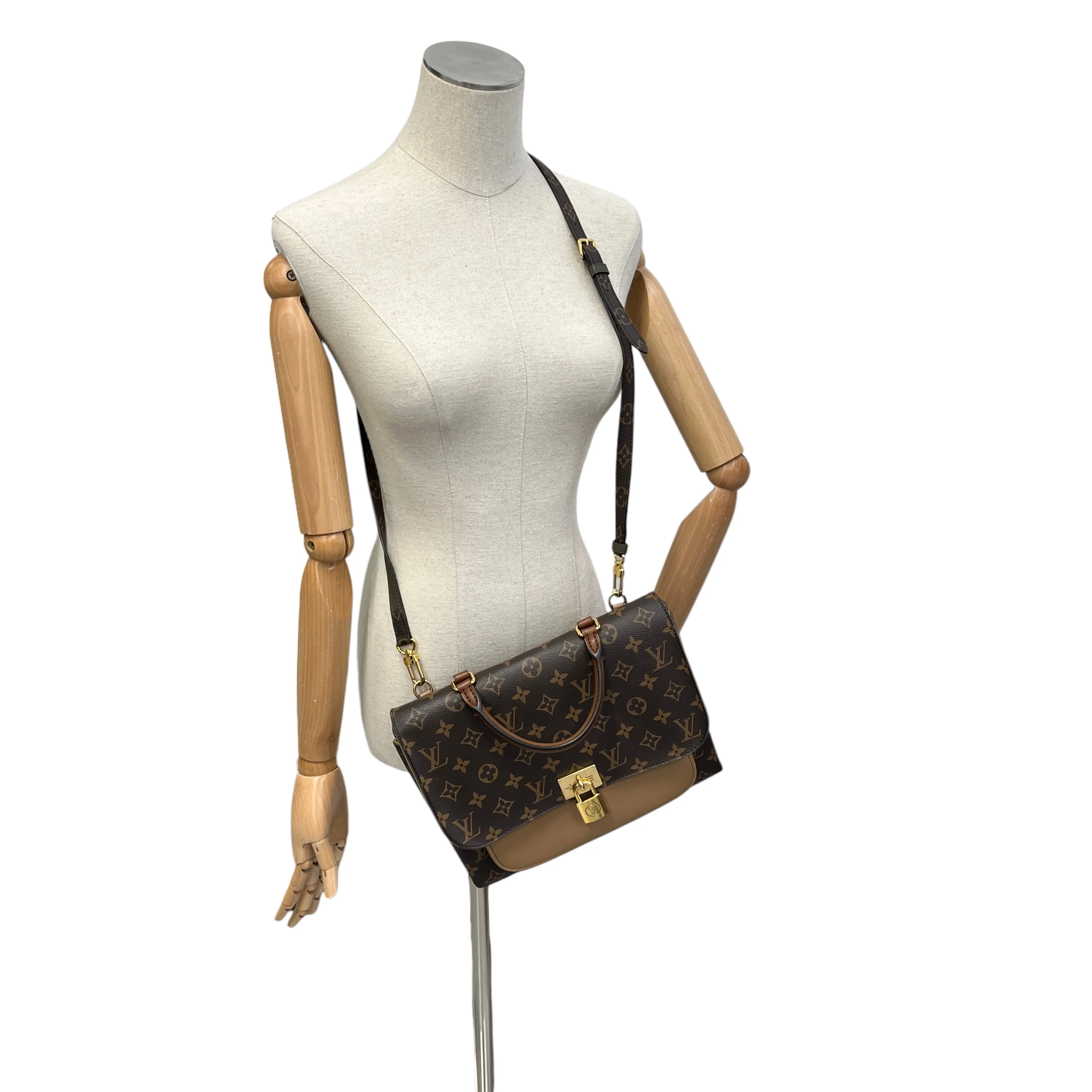 Women's Marignan Monogram Sesame Tote Bag Brown - Image 2