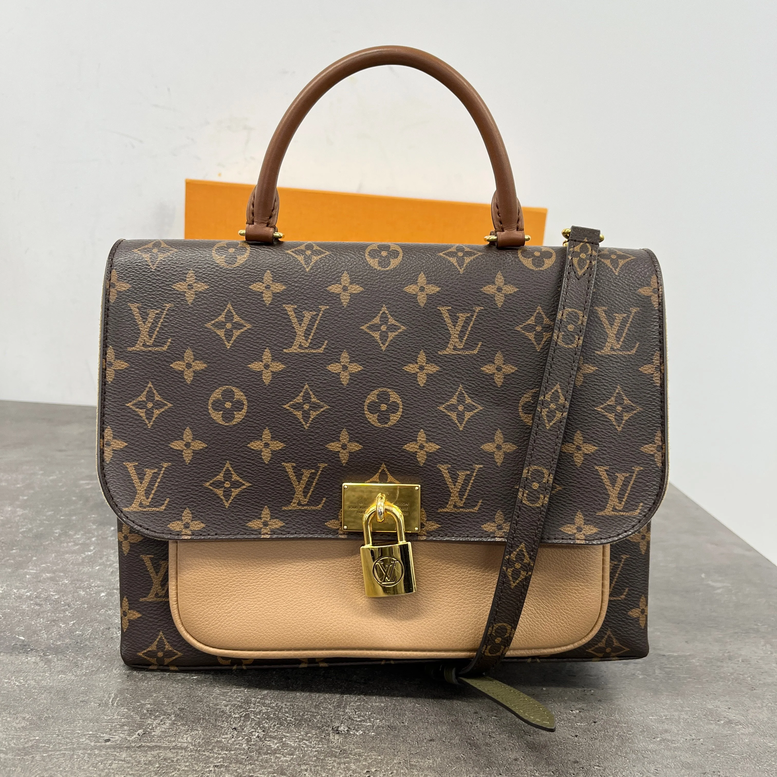 Women's Marignan Monogram Sesame Tote Bag Brown - Image 9