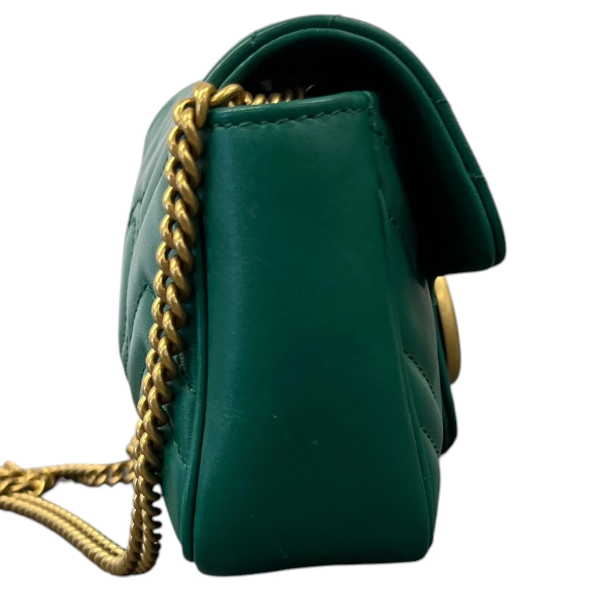 Women's Matelassé Super Mini Bag Green - Image 6