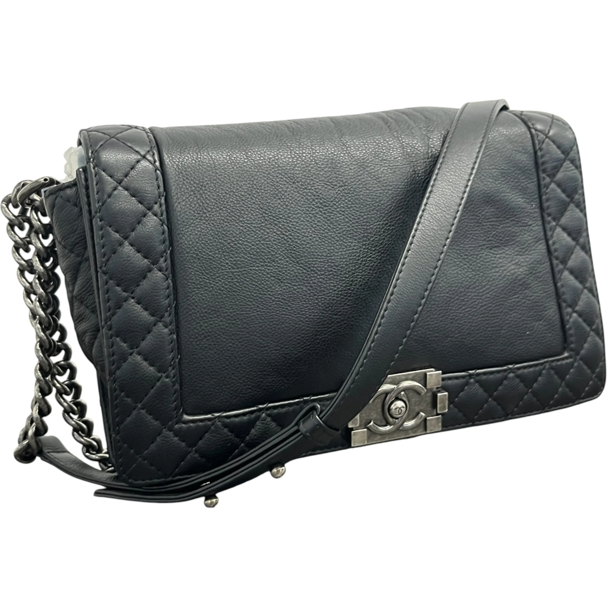 Women's Medium Boy Reverso Flap Bag Black - Image 5