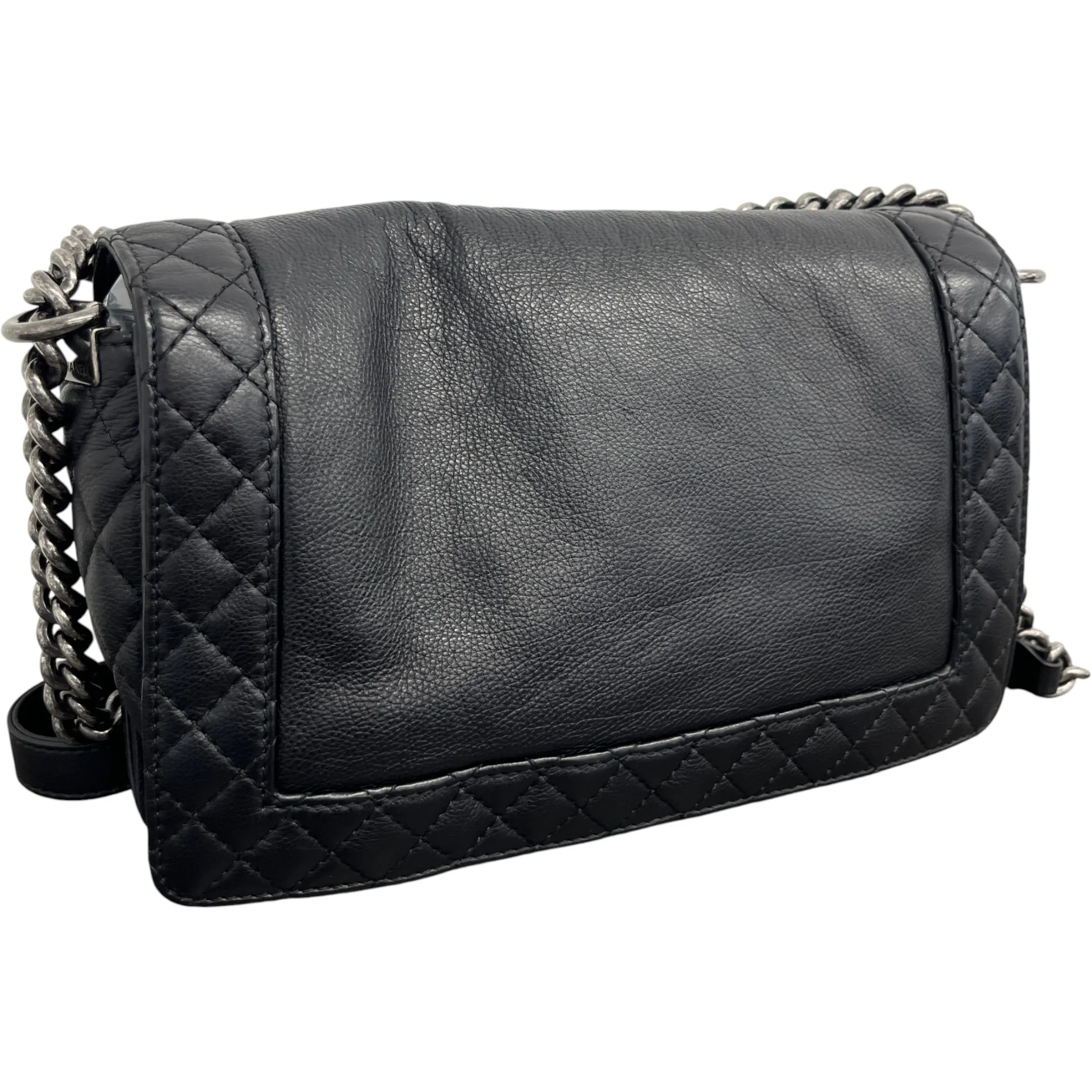Women's Medium Boy Reverso Flap Bag Black - Image 8