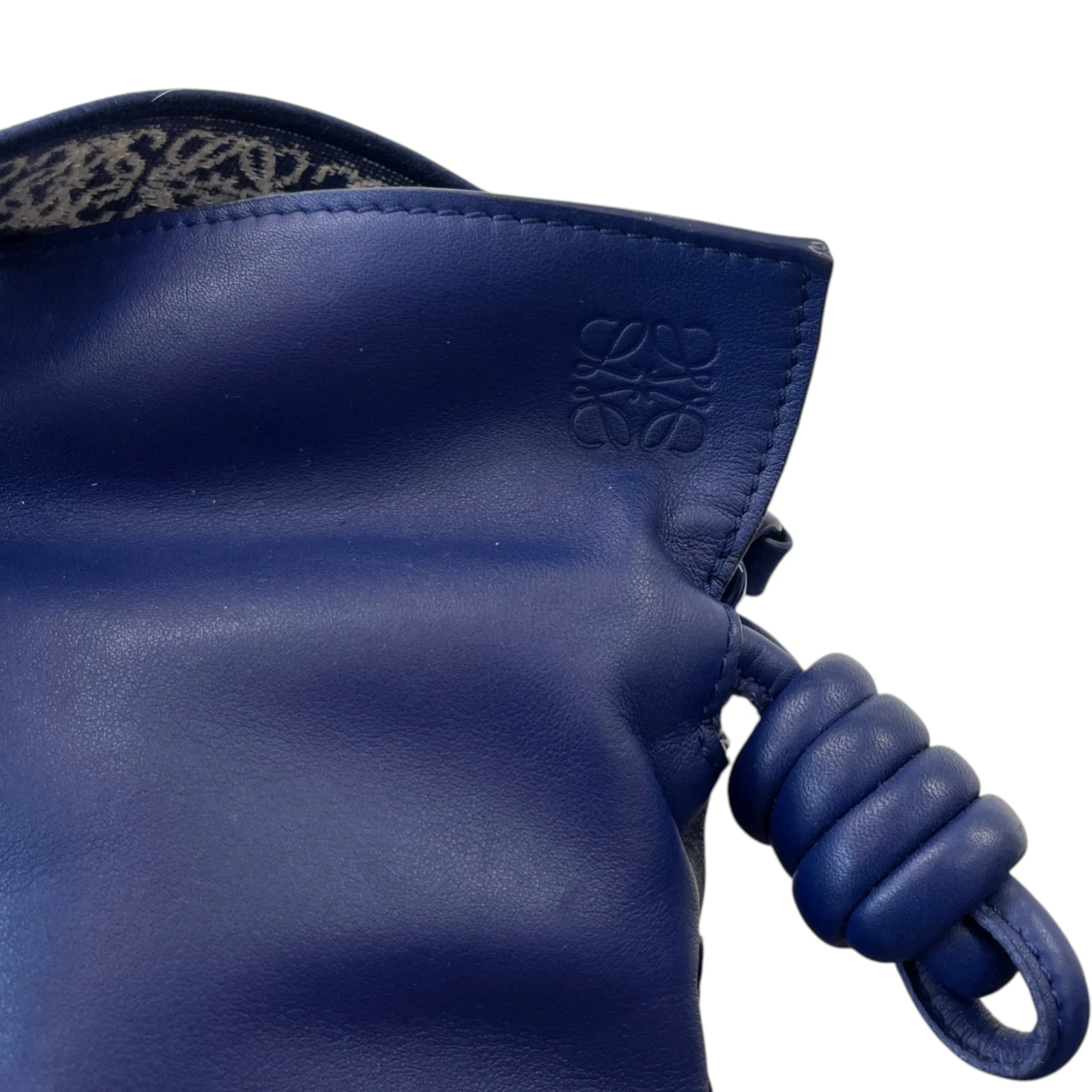 Women's Medium Coil Flamenco Calfskin Bag Blue - Image 11