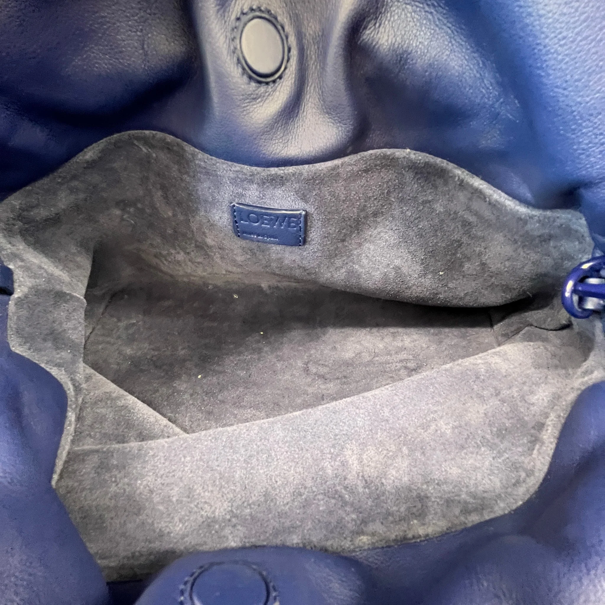 Women's Medium Coil Flamenco Calfskin Bag Blue - Image 14