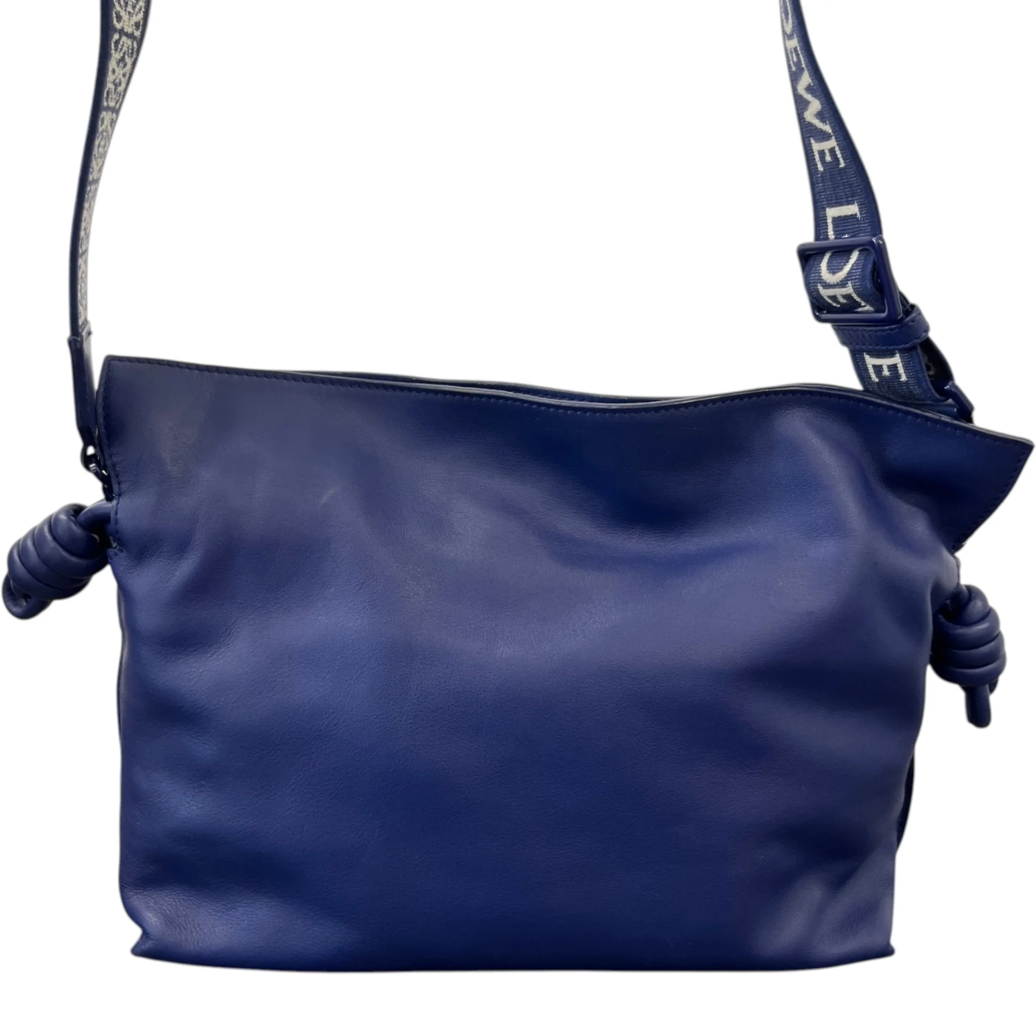 Women's Medium Coil Flamenco Calfskin Bag Blue - Image 3