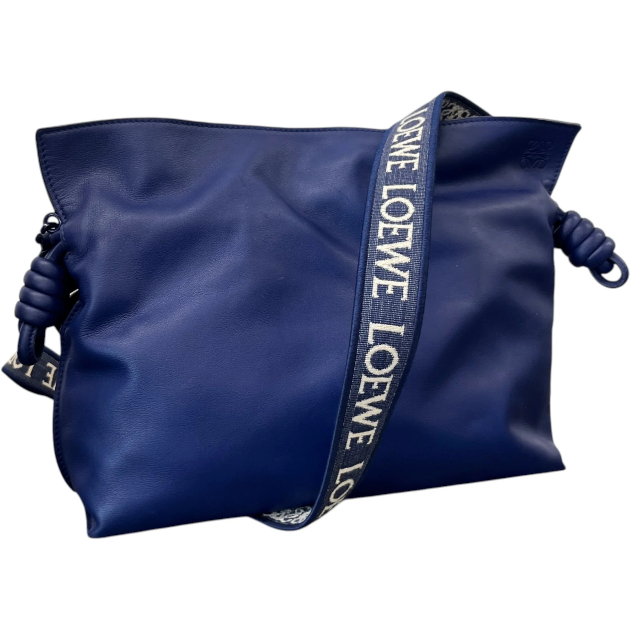Women's Medium Coil Flamenco Calfskin Bag Blue - Image 5