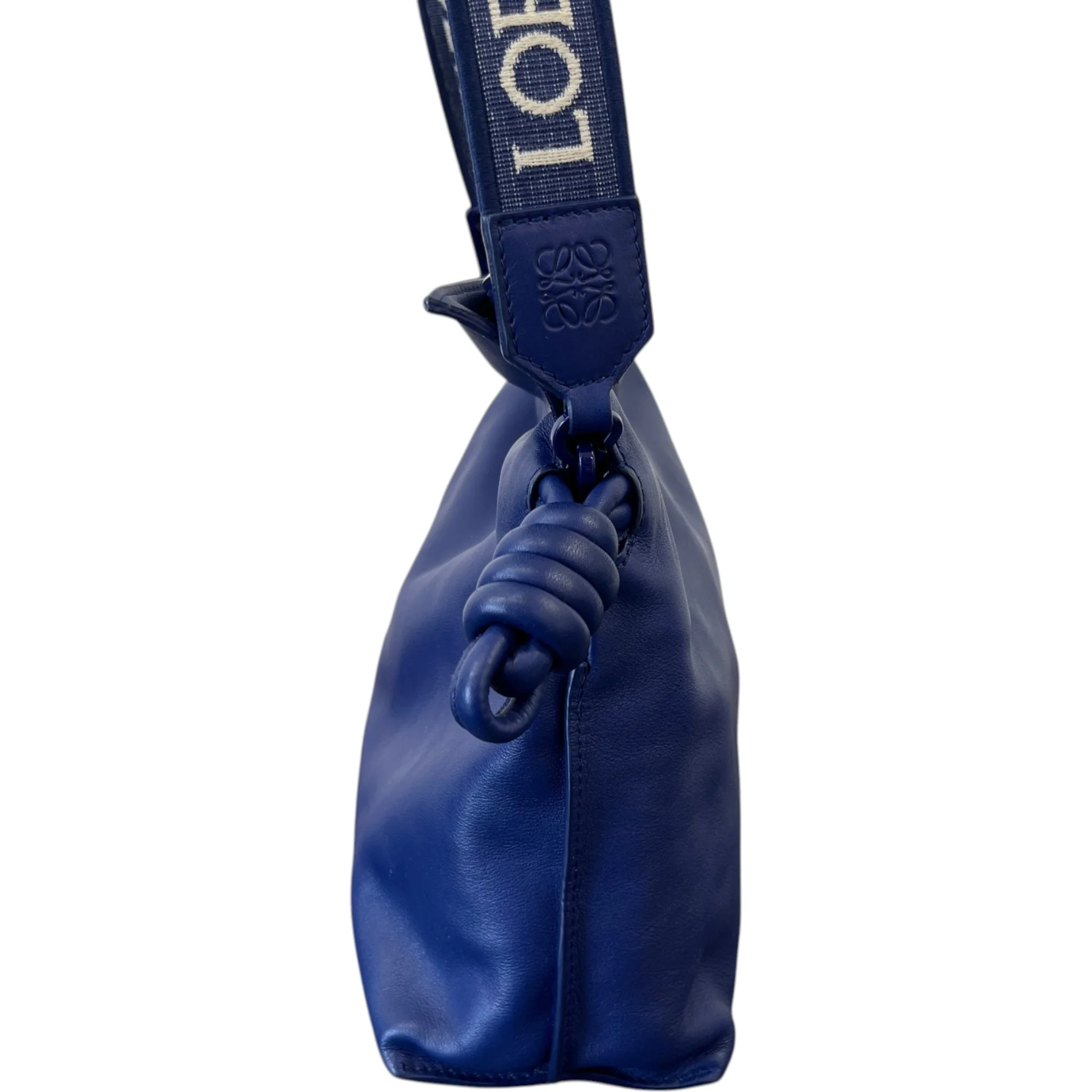 Women's Medium Coil Flamenco Calfskin Bag Blue - Image 6
