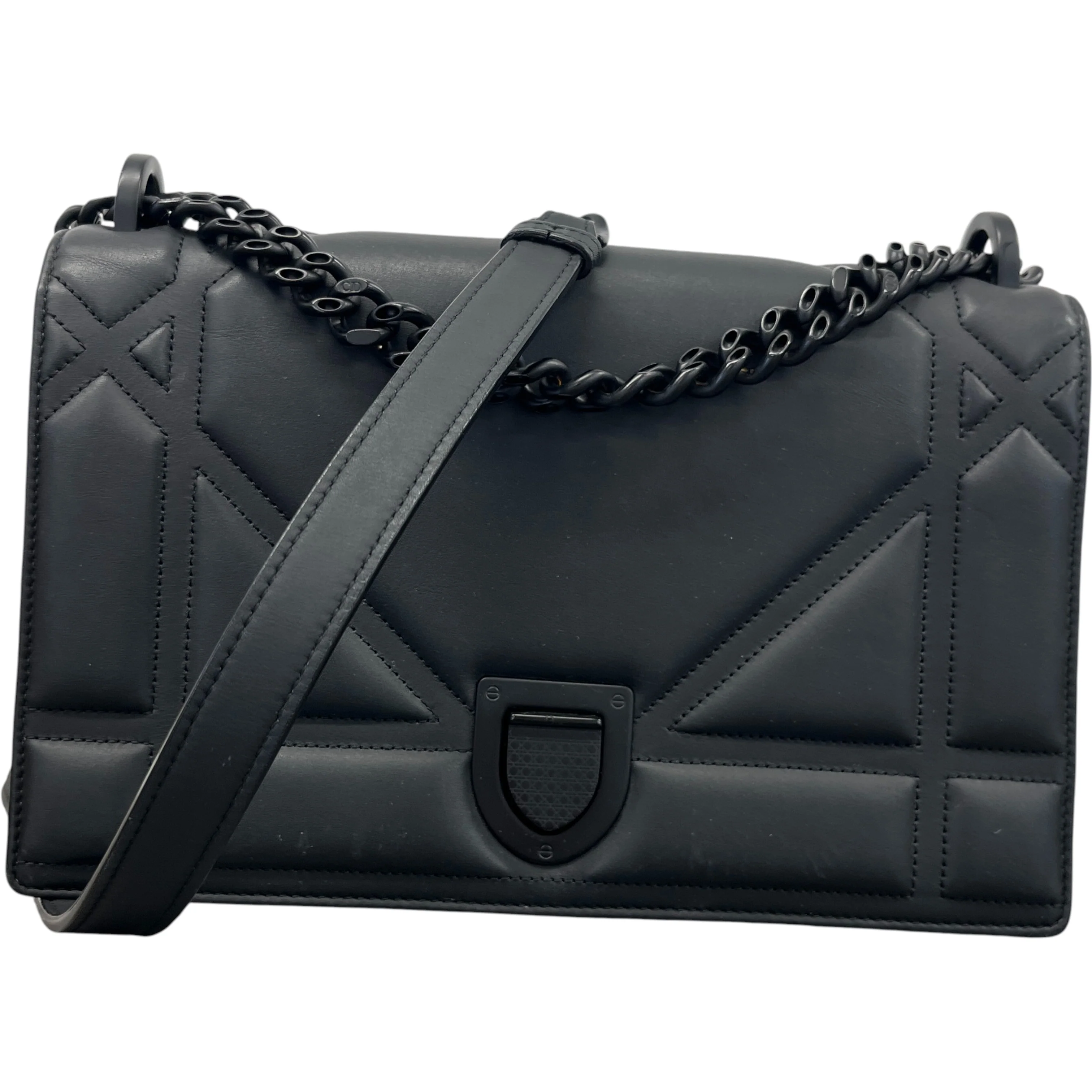 Women's Medium Diorama Matte Bag Black