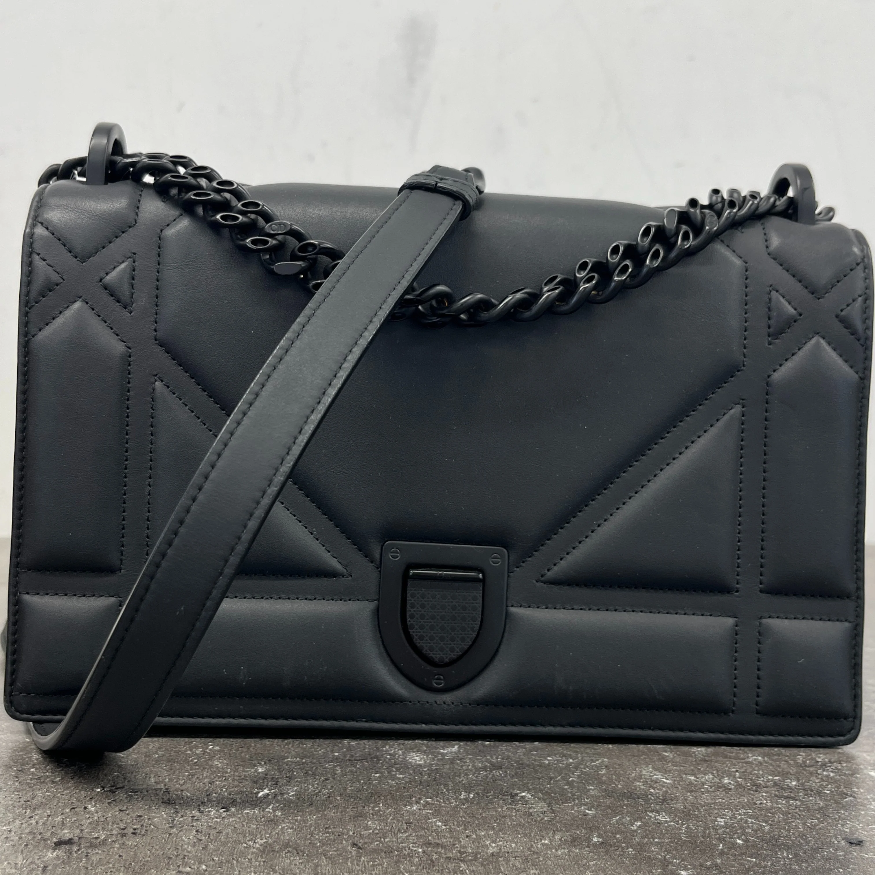Women's Medium Diorama Matte Bag Black - Image 13