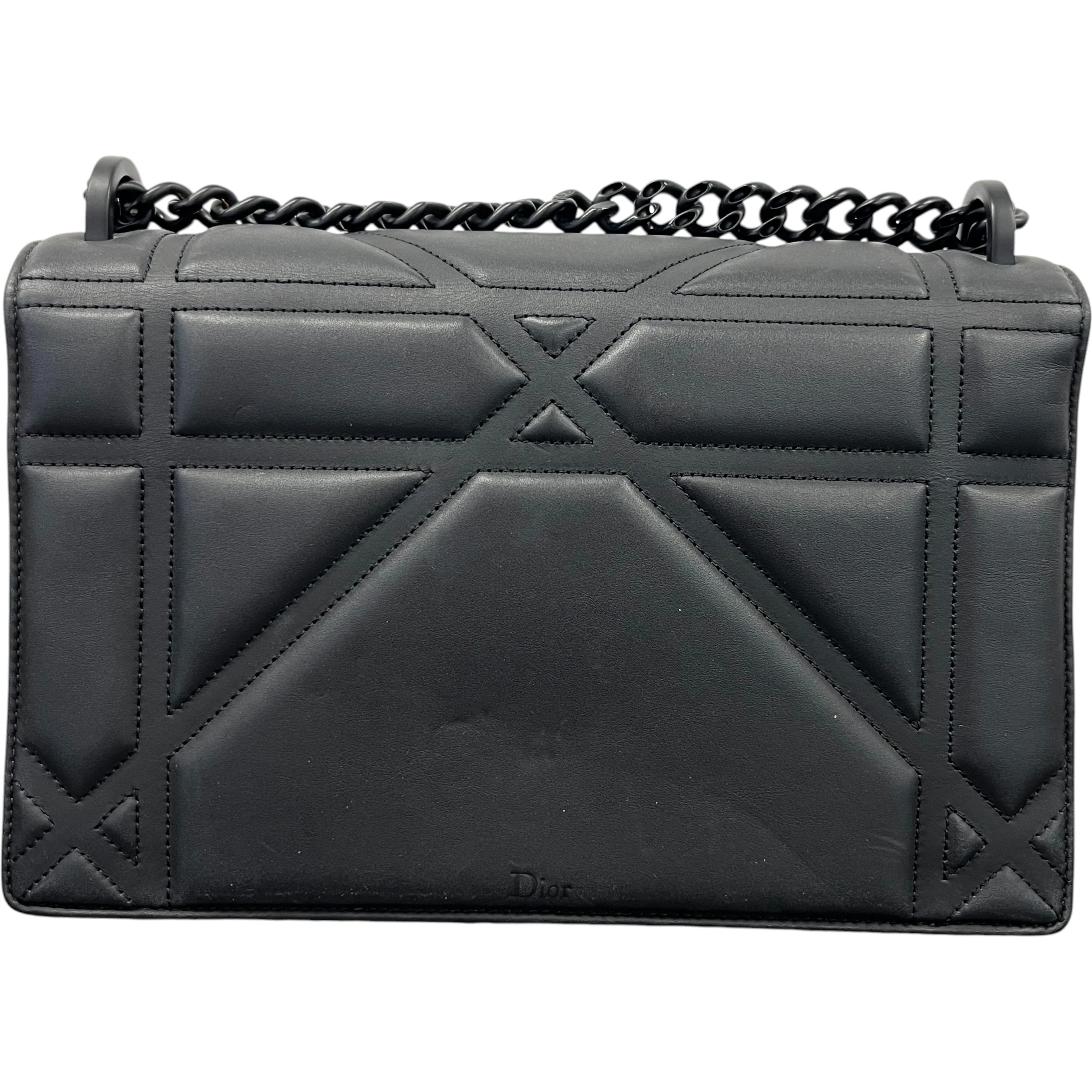 Women's Medium Diorama Matte Bag Black - Image 3
