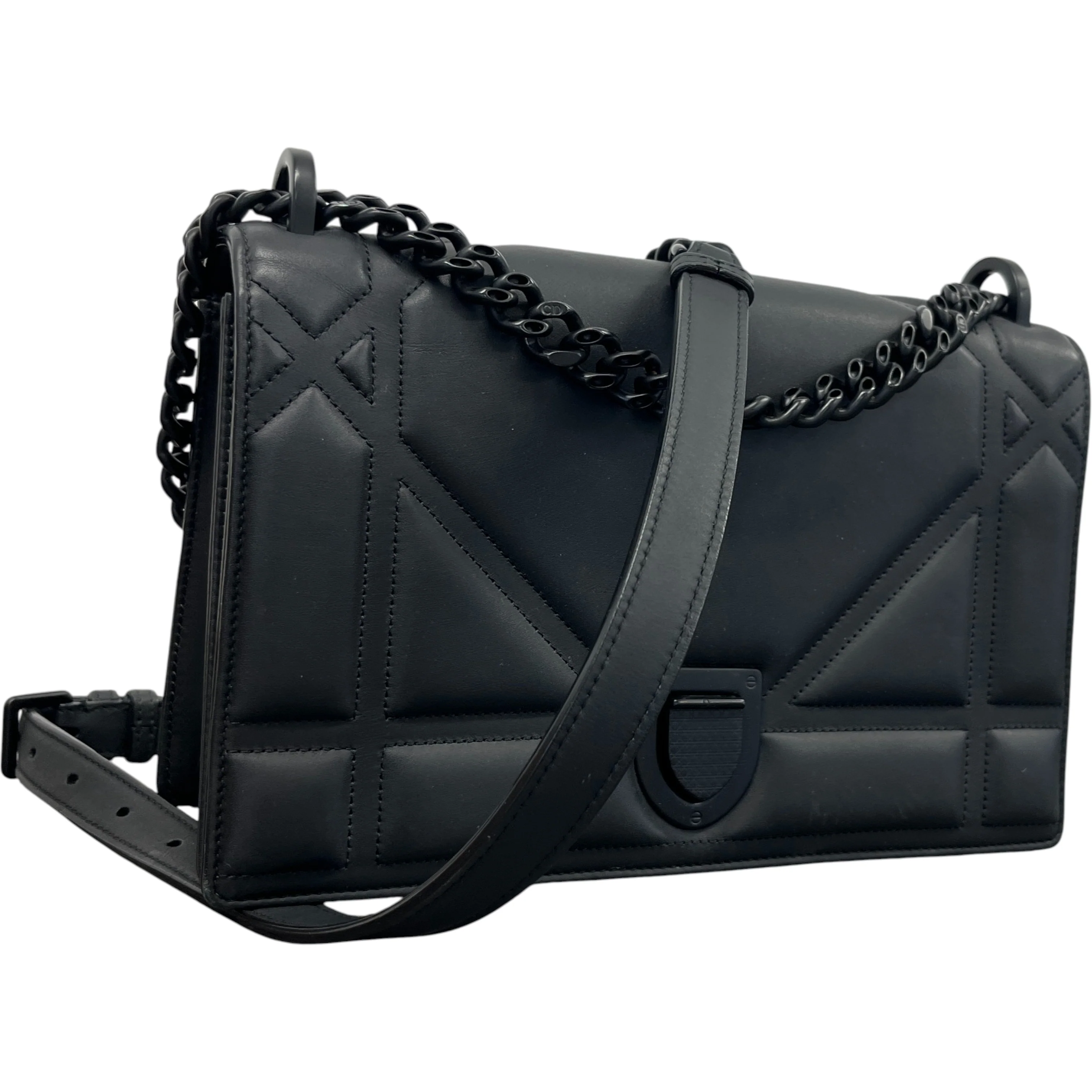 Women's Medium Diorama Matte Bag Black - Image 4