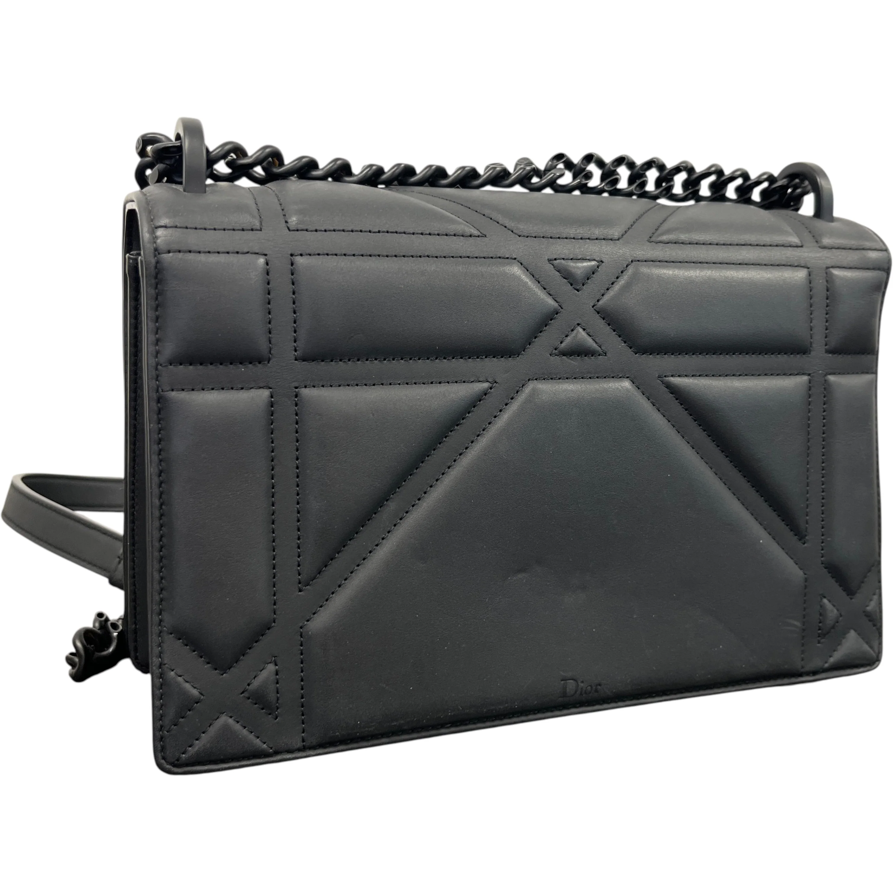 Women's Medium Diorama Matte Bag Black - Image 8