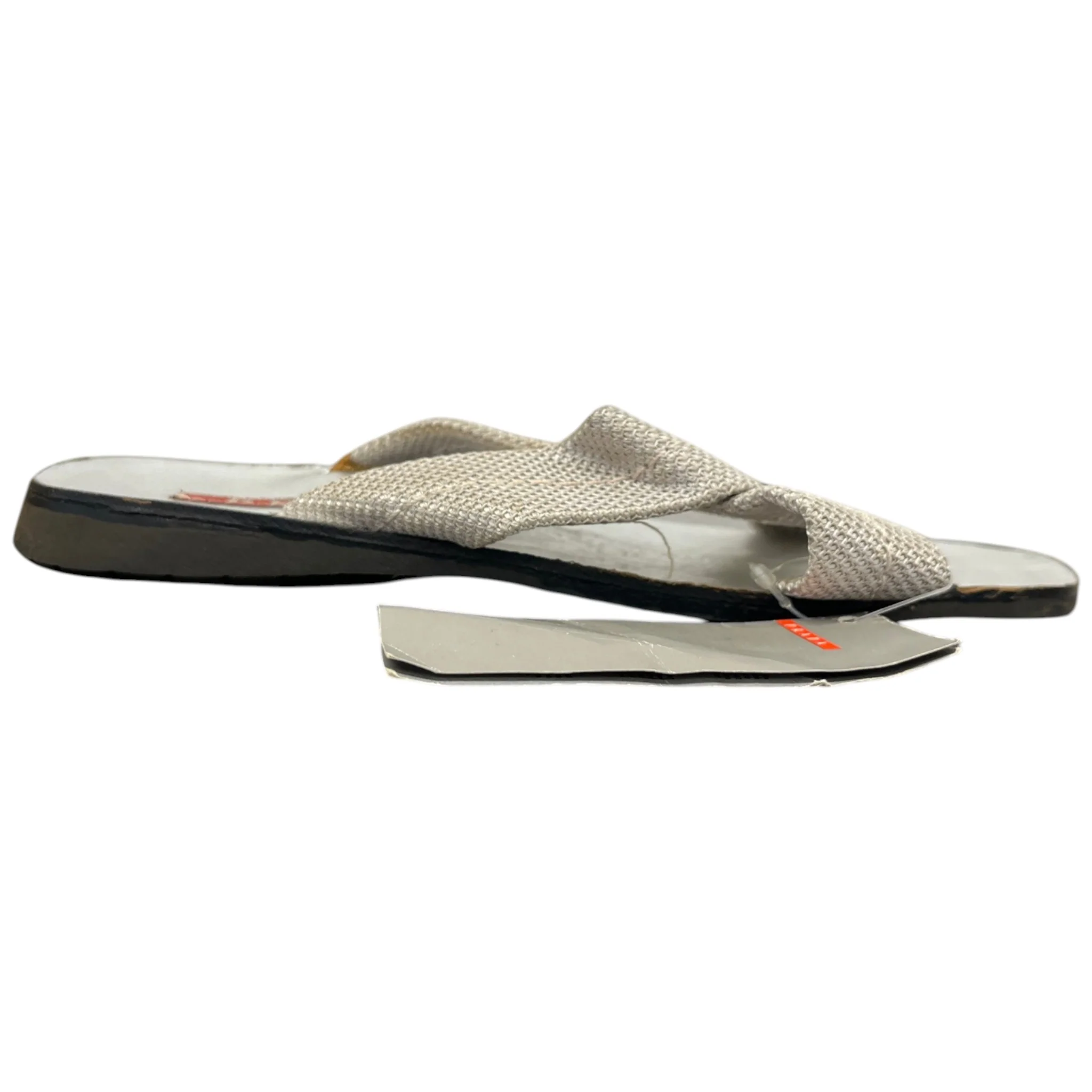 Women's Metallic Cross Strap Sandals Silver Size EU 38 / UK 5 - Image 2