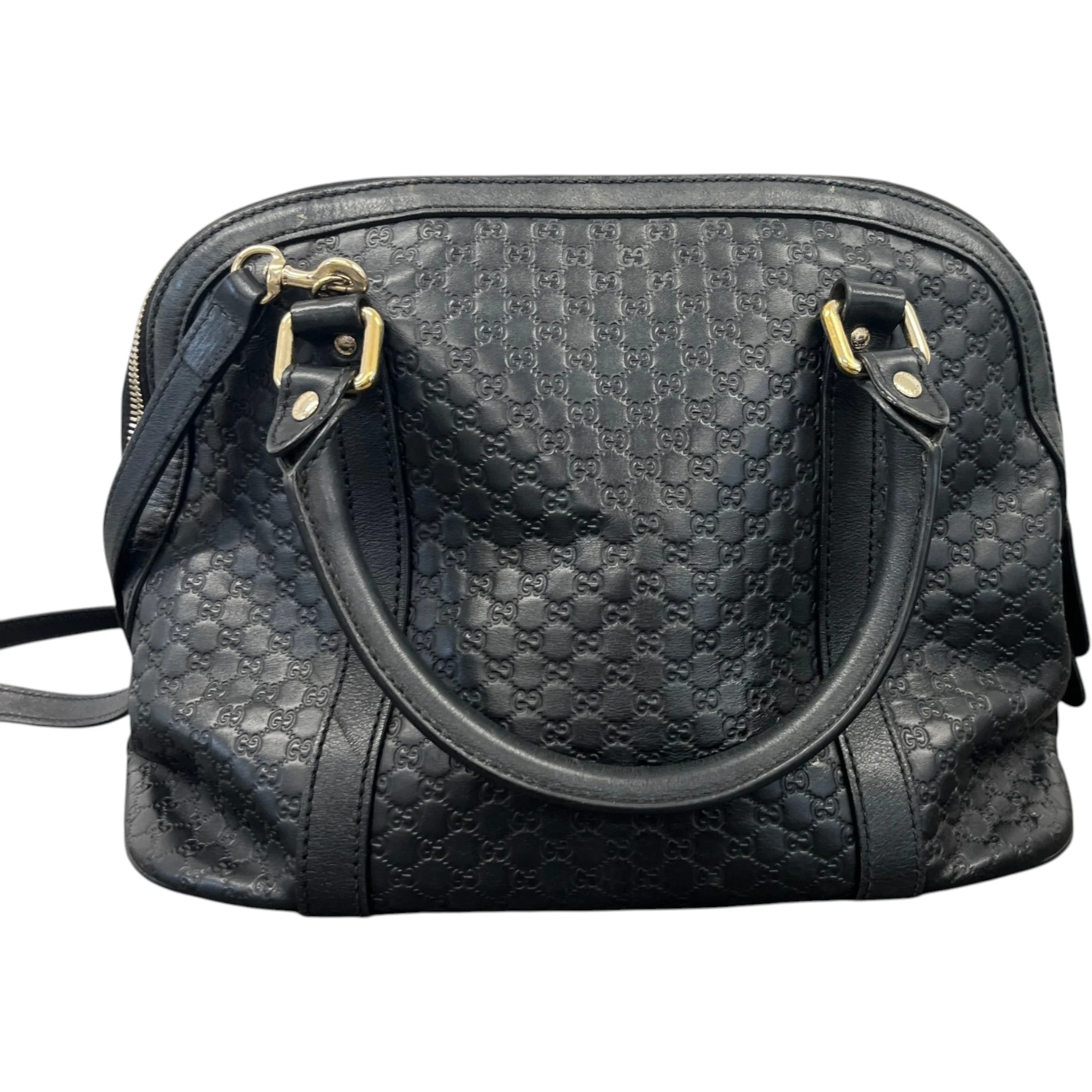 Women's Microguccissima Dome Handbag Black - Image 3