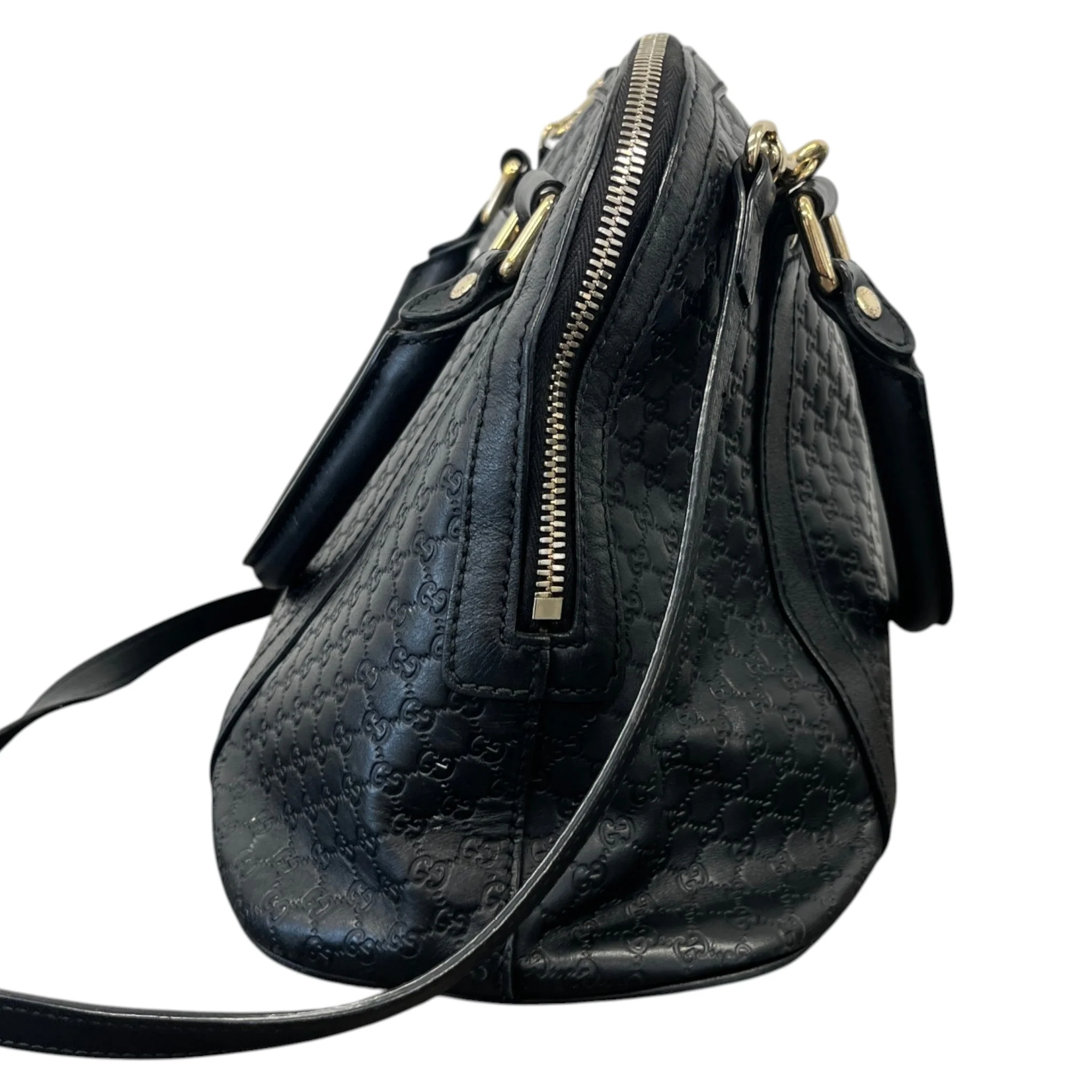 Women's Microguccissima Dome Handbag Black - Image 6