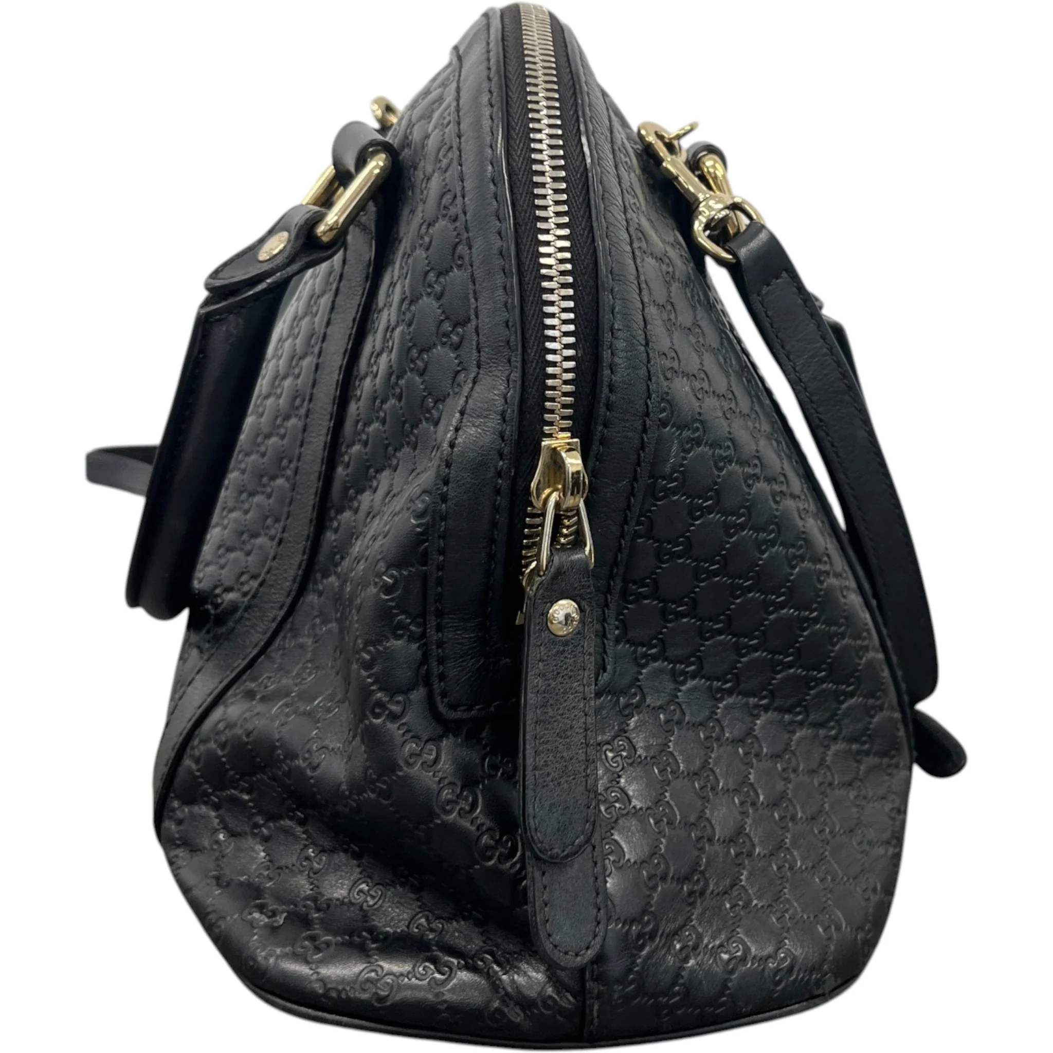 Women's Microguccissima Dome Handbag Black - Image 7
