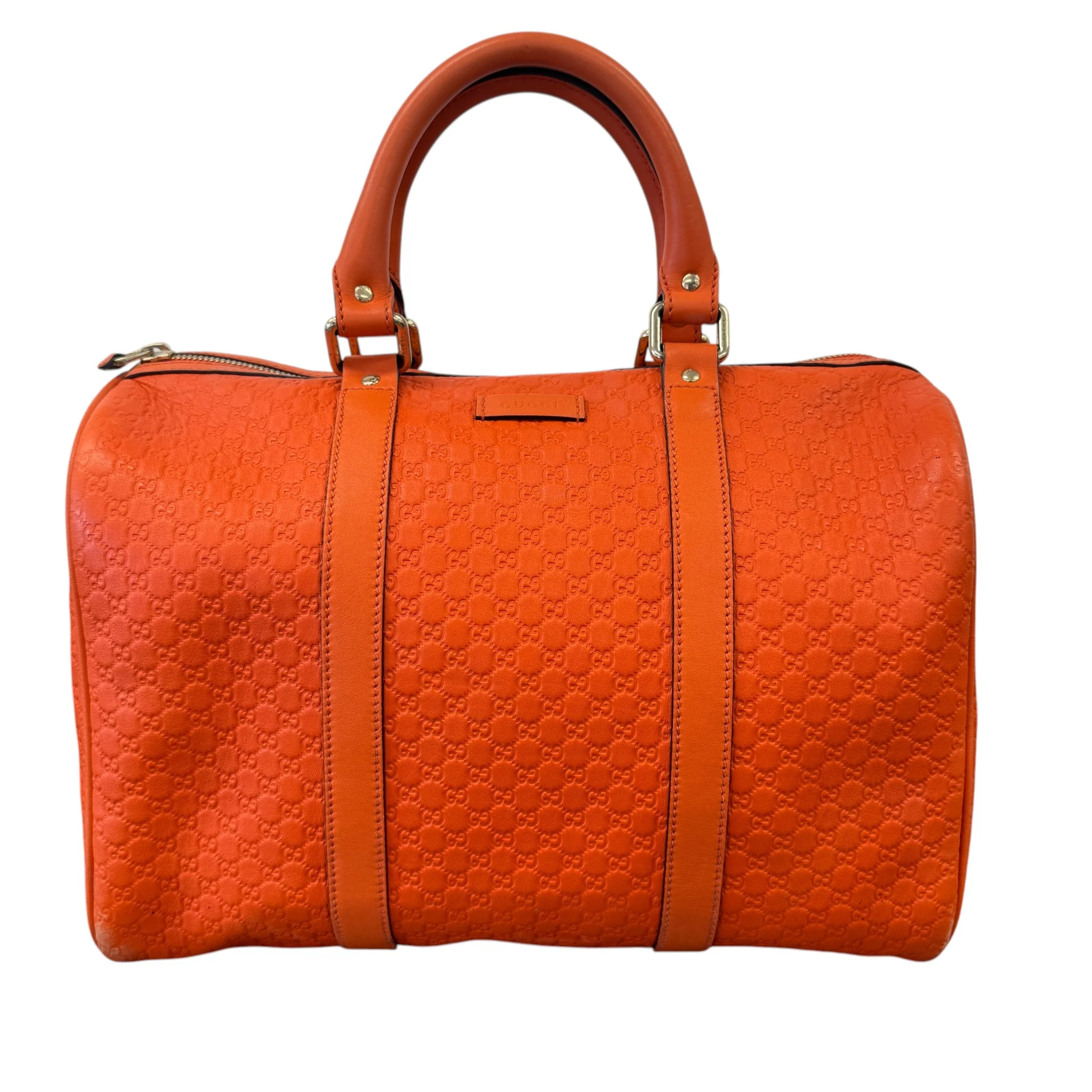 Women's Microguccissima Joy Boston Bag Orange