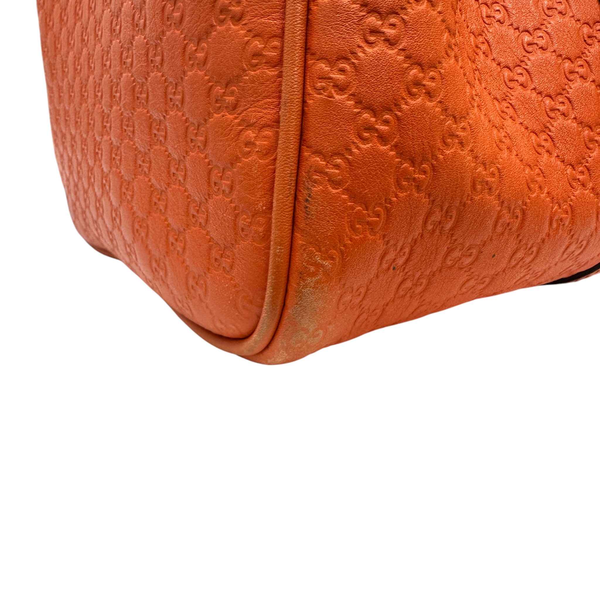 Women's Microguccissima Joy Boston Bag Orange - Image 13