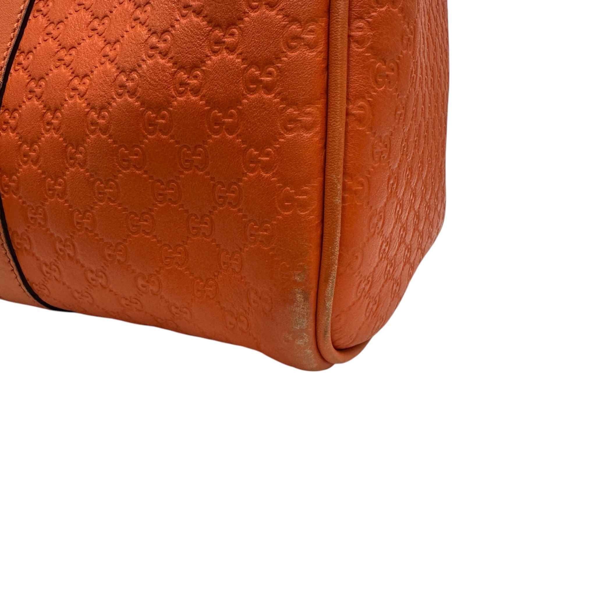 Women's Microguccissima Joy Boston Bag Orange - Image 14