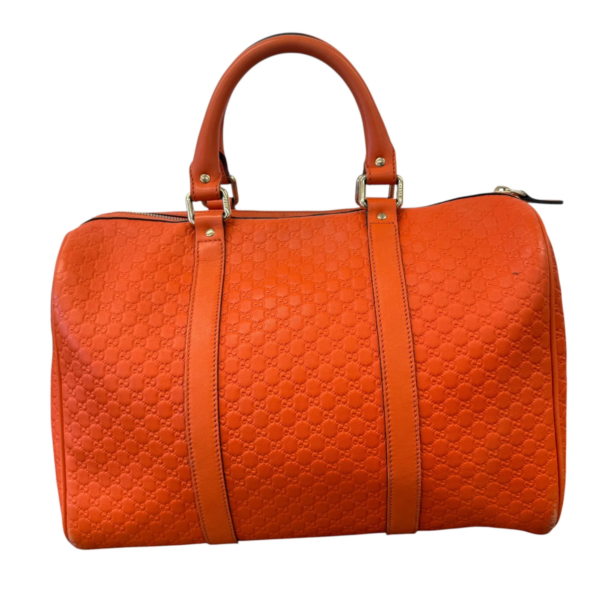 Women's Microguccissima Joy Boston Bag Orange - Image 2