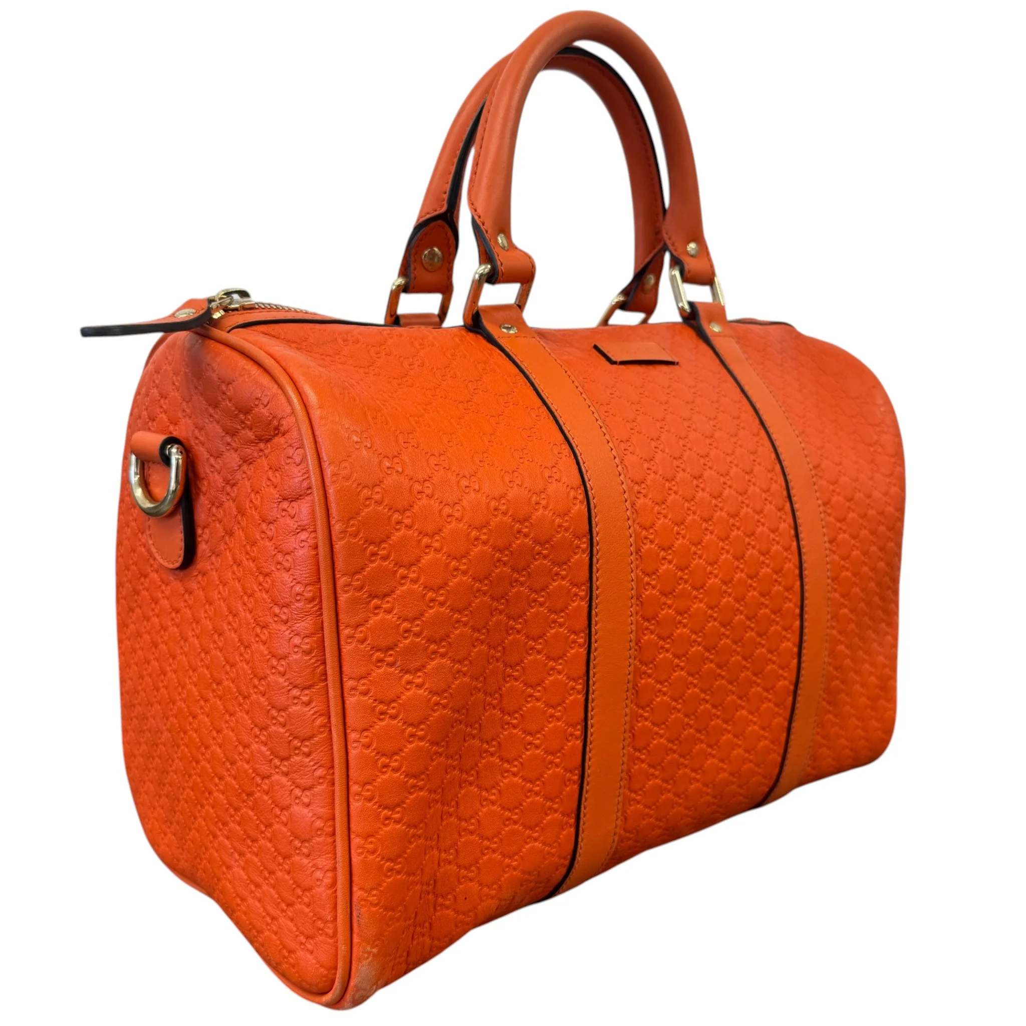 Women's Microguccissima Joy Boston Bag Orange - Image 3