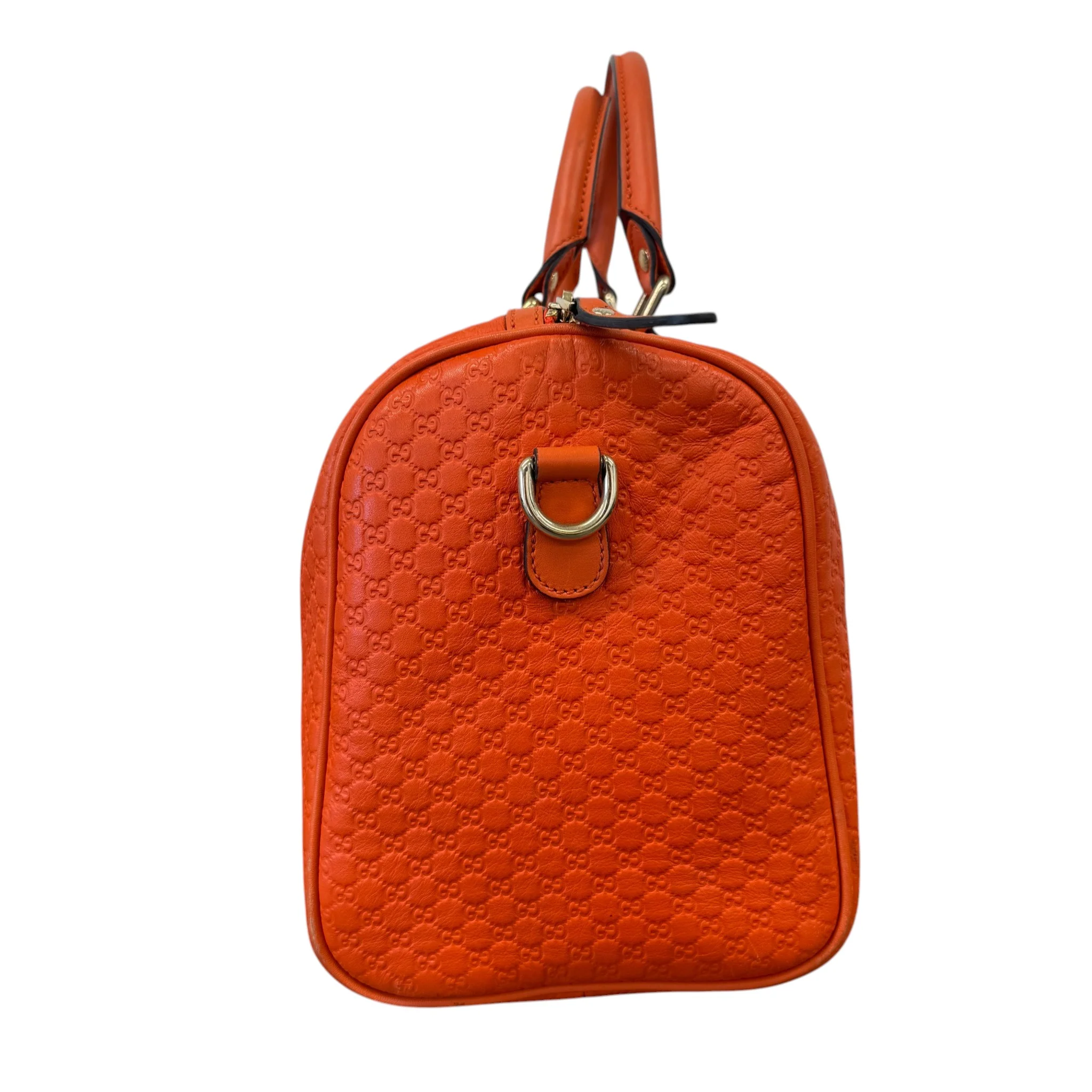 Women's Microguccissima Joy Boston Bag Orange - Image 4