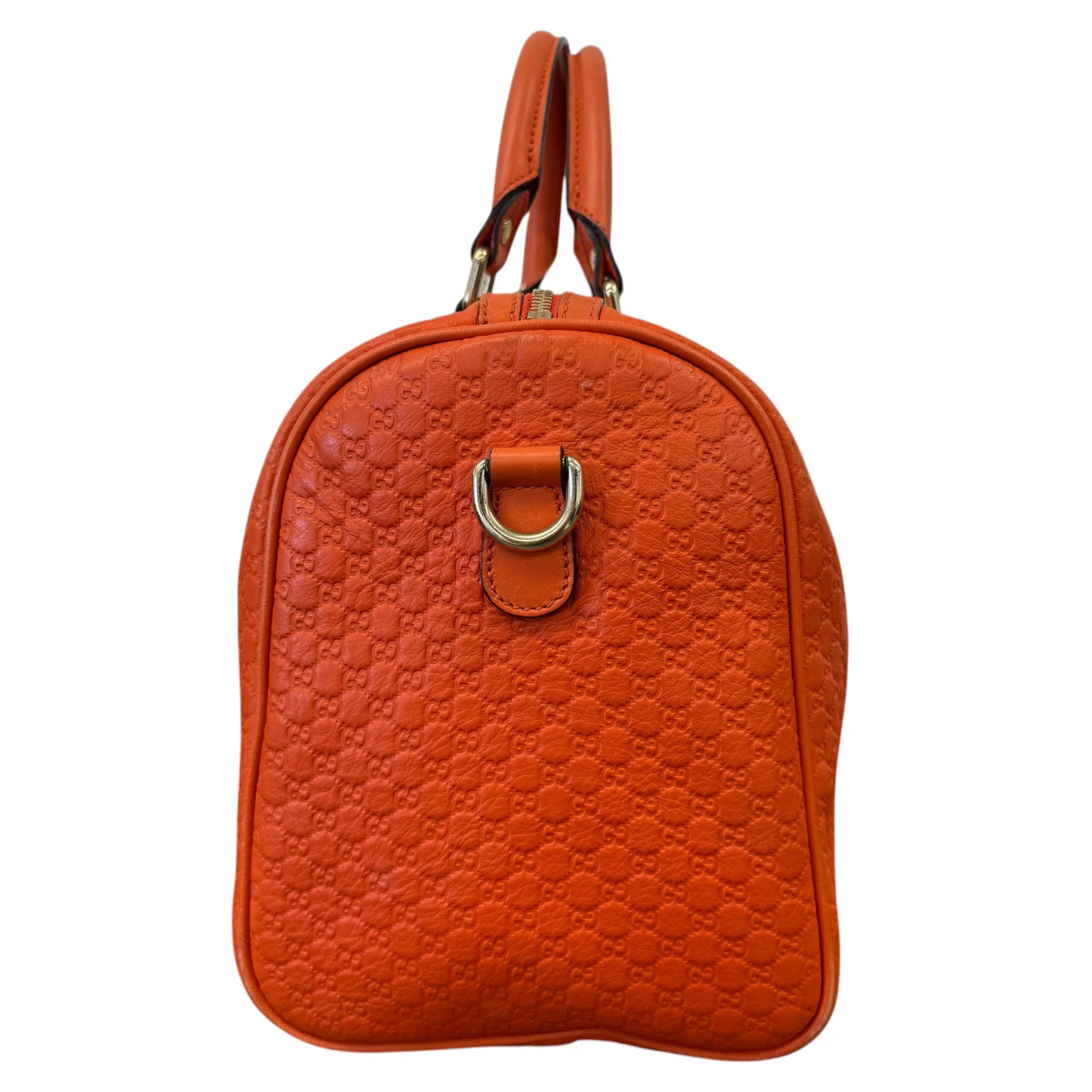 Women's Microguccissima Joy Boston Bag Orange - Image 5