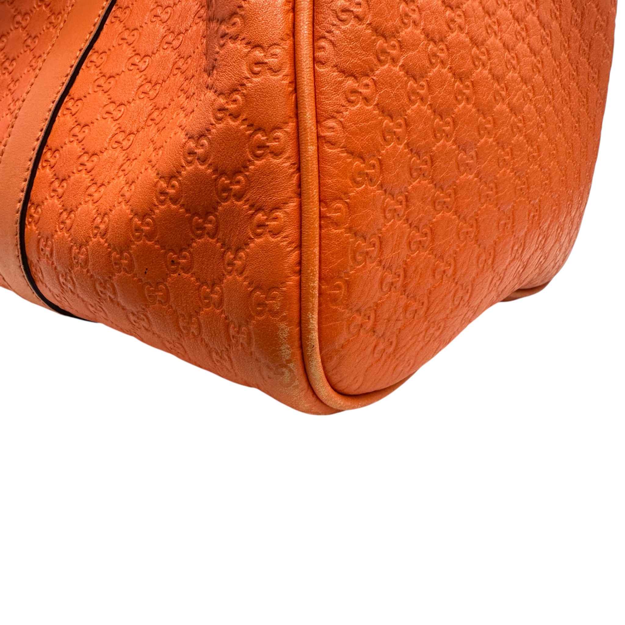 Women's Microguccissima Joy Boston Bag Orange - Image 9