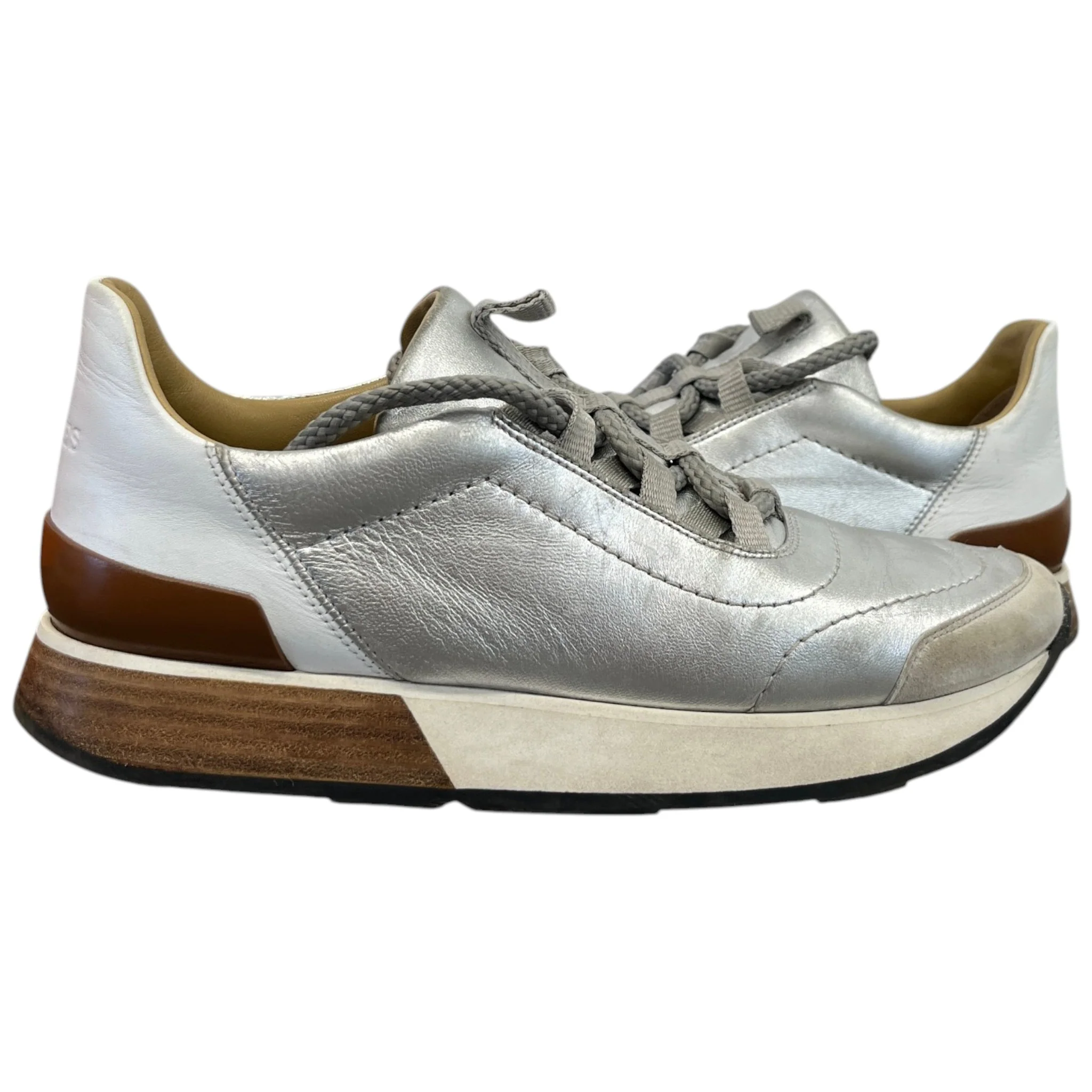 Women's Miles Low Trainers Silver Size EU 36 / UK 3 - Image 3