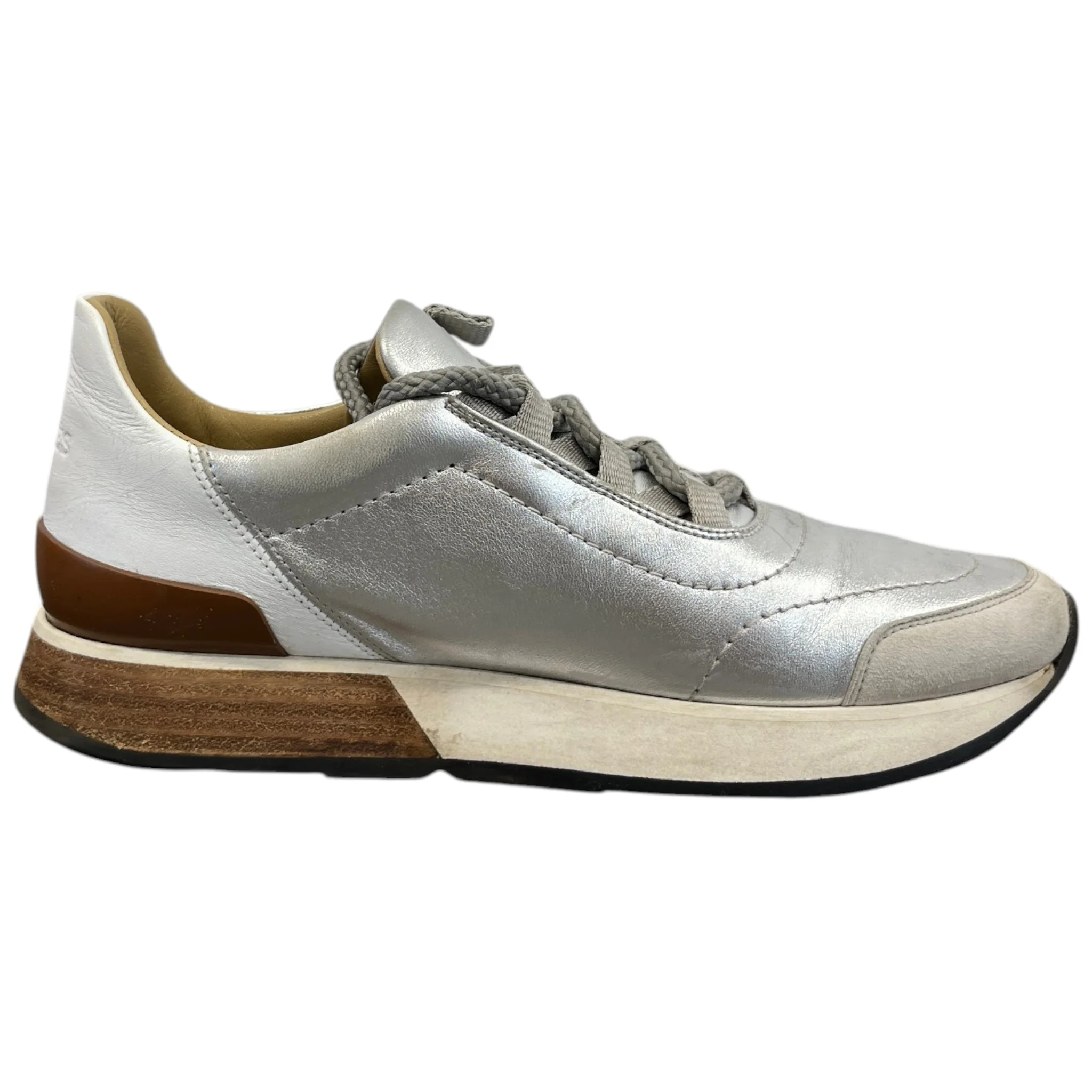 Women's Miles Low Trainers Silver Size EU 36 / UK 3 - Image 4