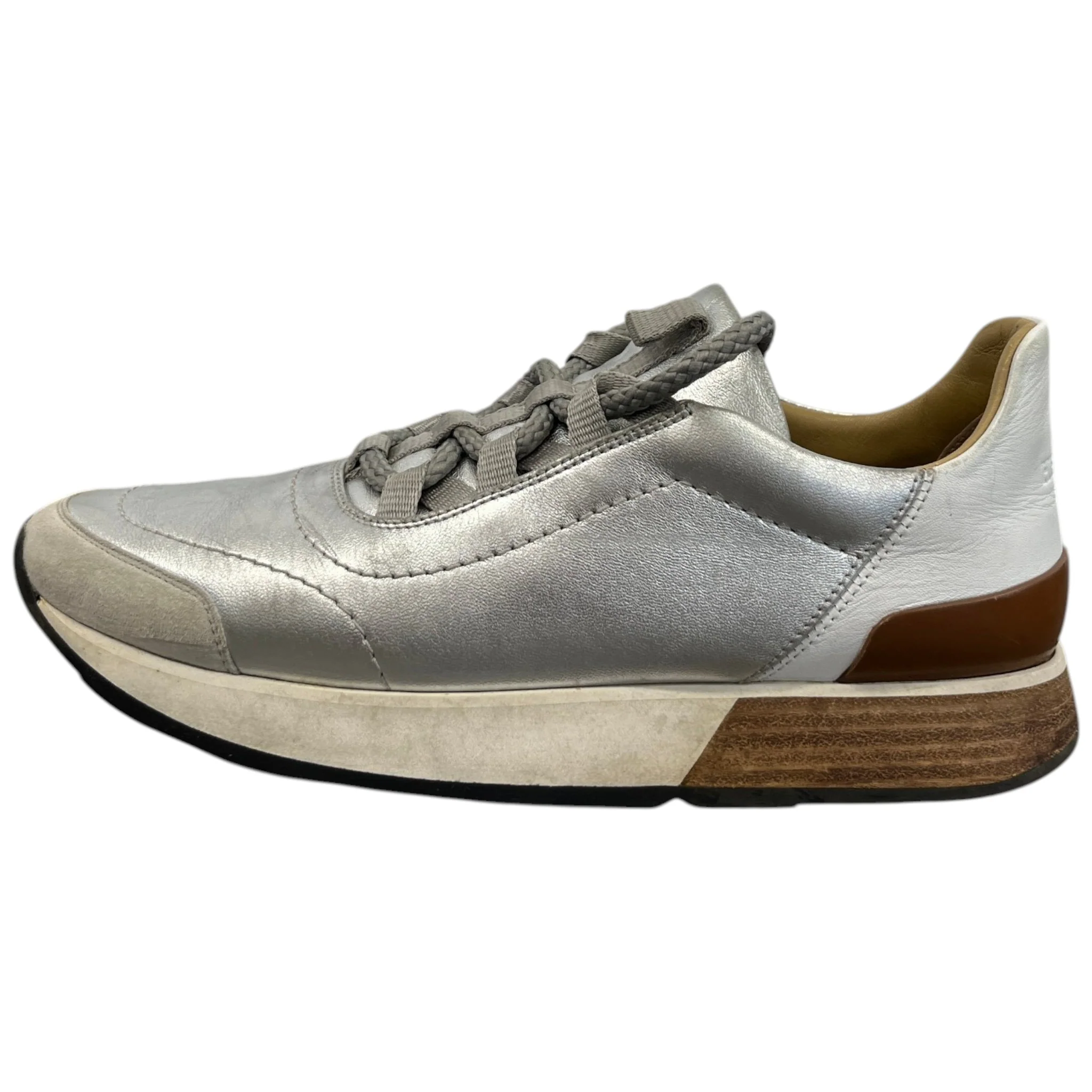 Women's Miles Low Trainers Silver Size EU 36 / UK 3 - Image 5