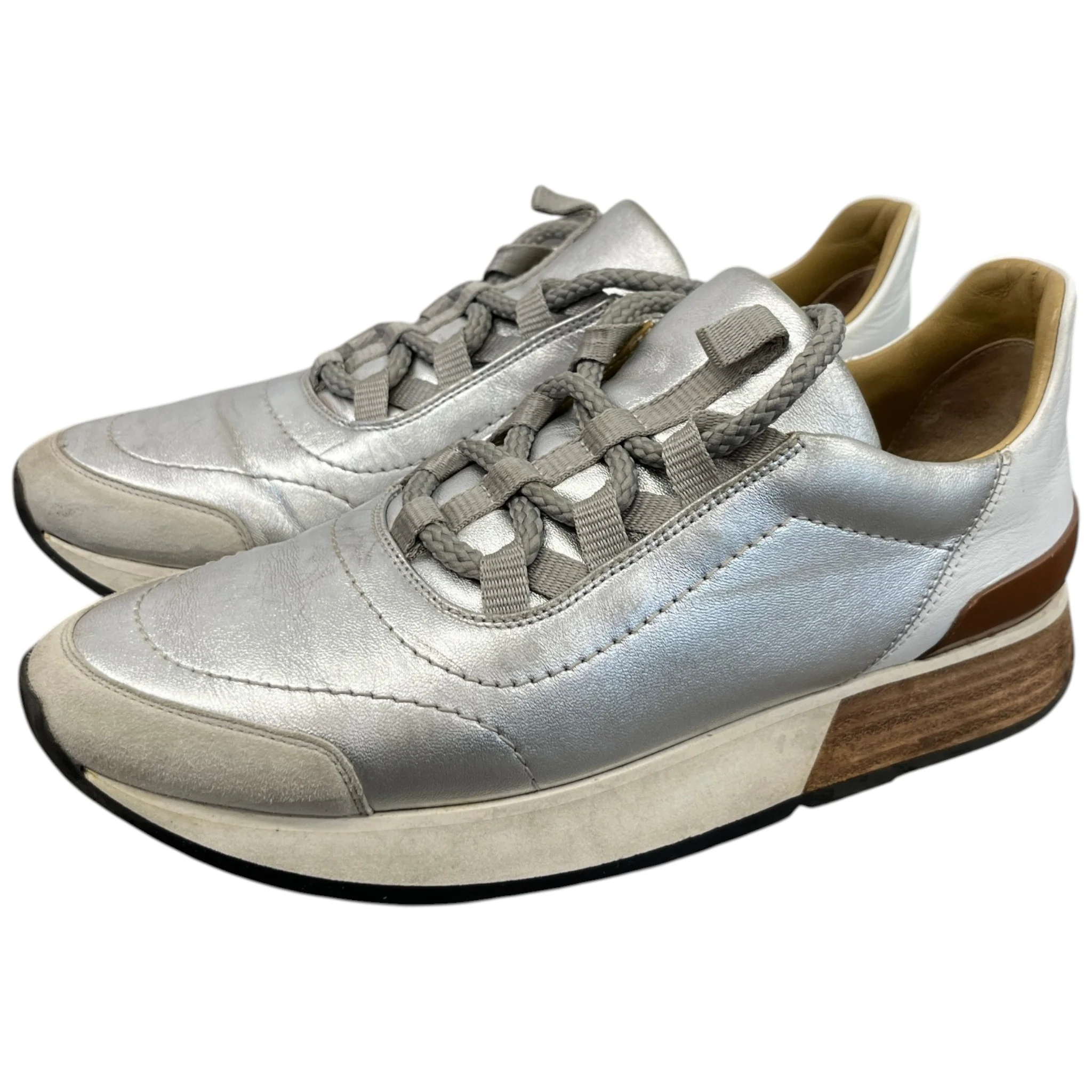 Women's Miles Low Trainers Silver Size EU 36 / UK 3 - Image 9