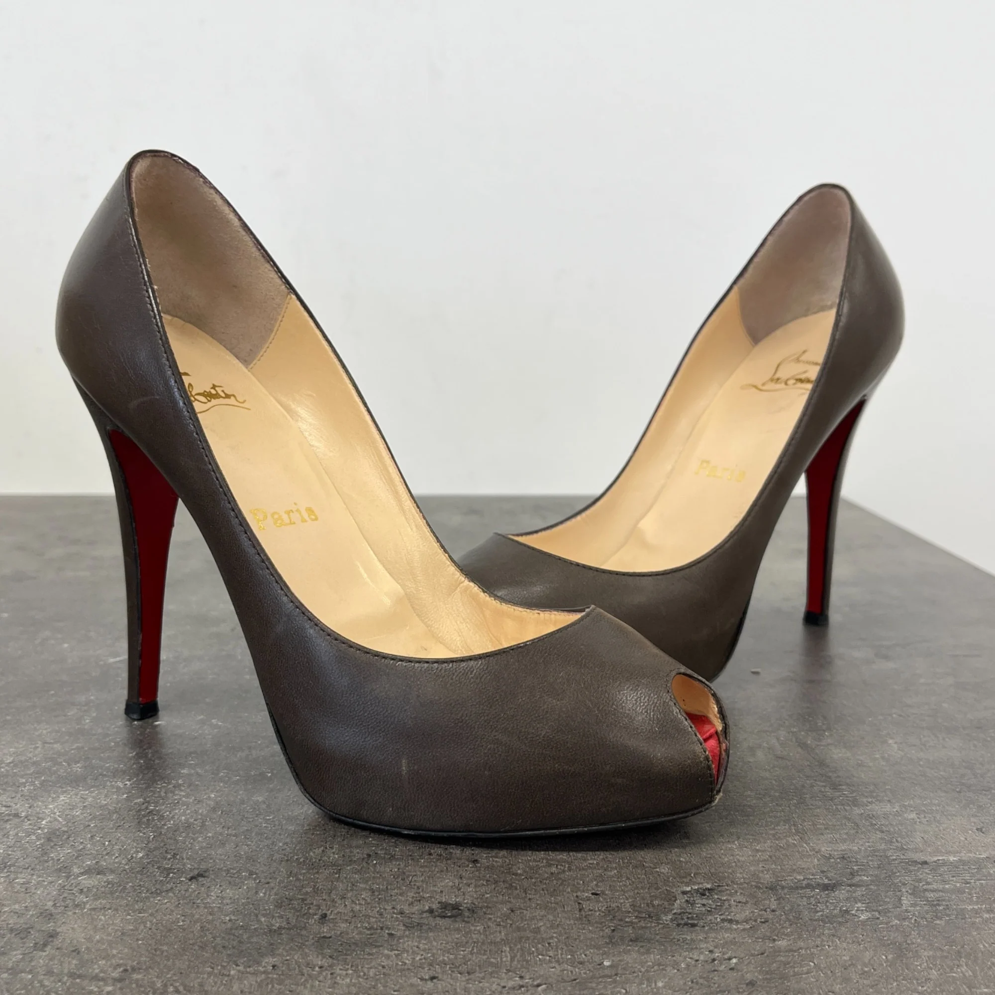 Women's Mini Bout Heels Brown Size EU 38 / UK 5 - Image 11