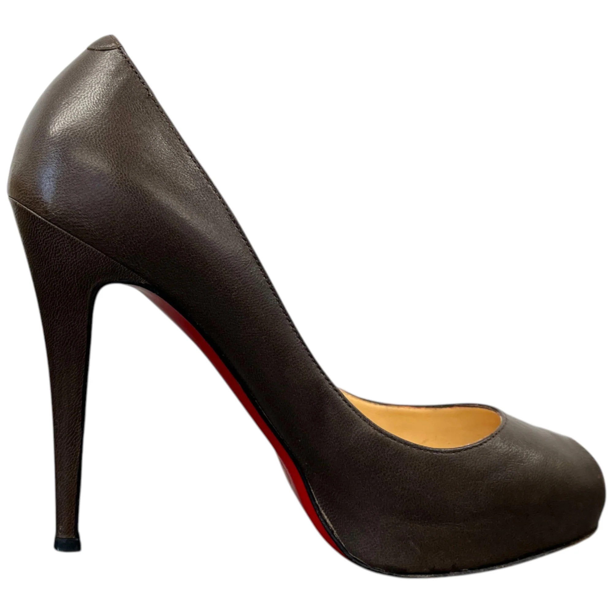 Women's Mini Bout Heels Brown Size EU 38 / UK 5 - Image 4