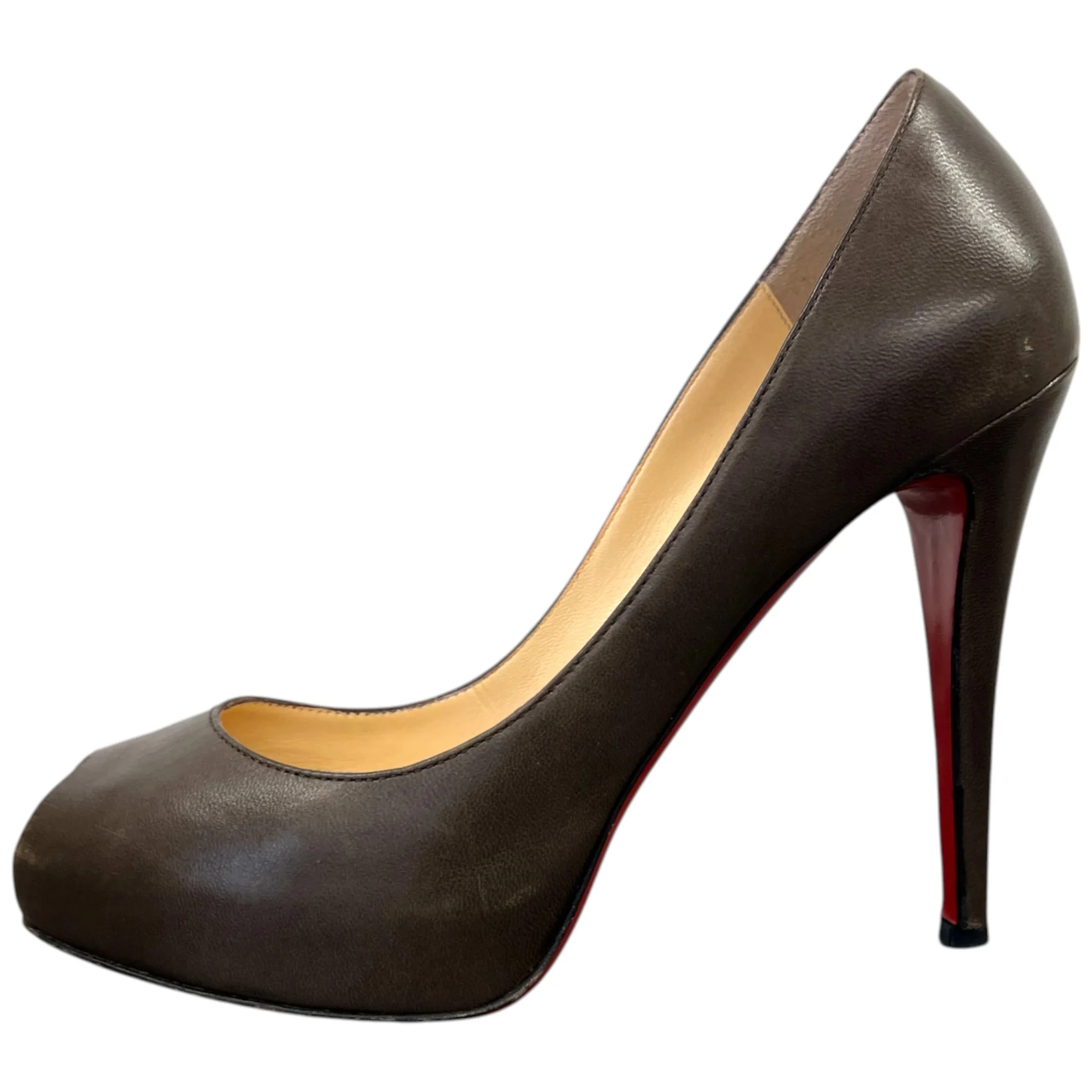 Women's Mini Bout Heels Brown Size EU 38 / UK 5 - Image 5