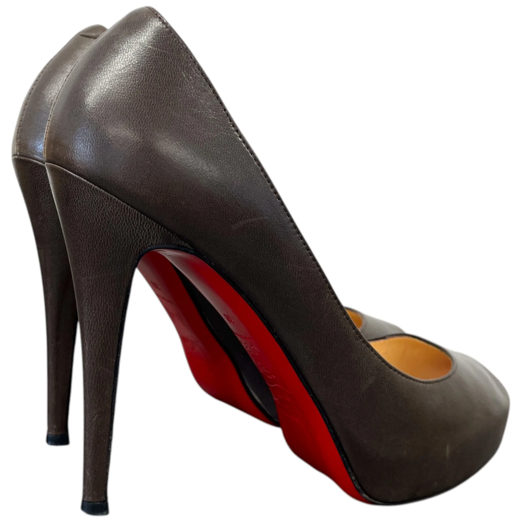 Women's Mini Bout Heels Brown Size EU 38 / UK 5 - Image 9