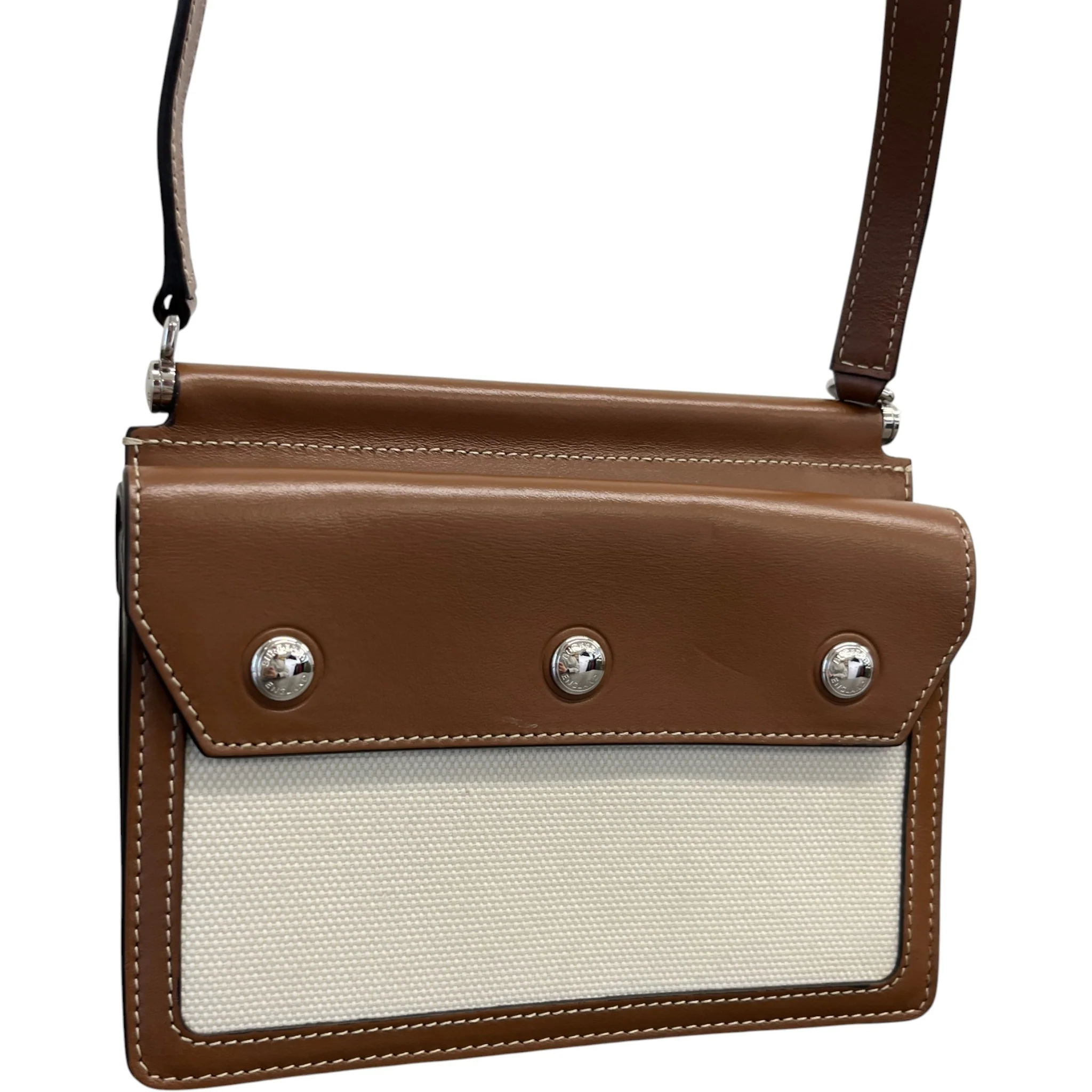 Women's Mini Horseferry Print Title Bag Brown - Image 3