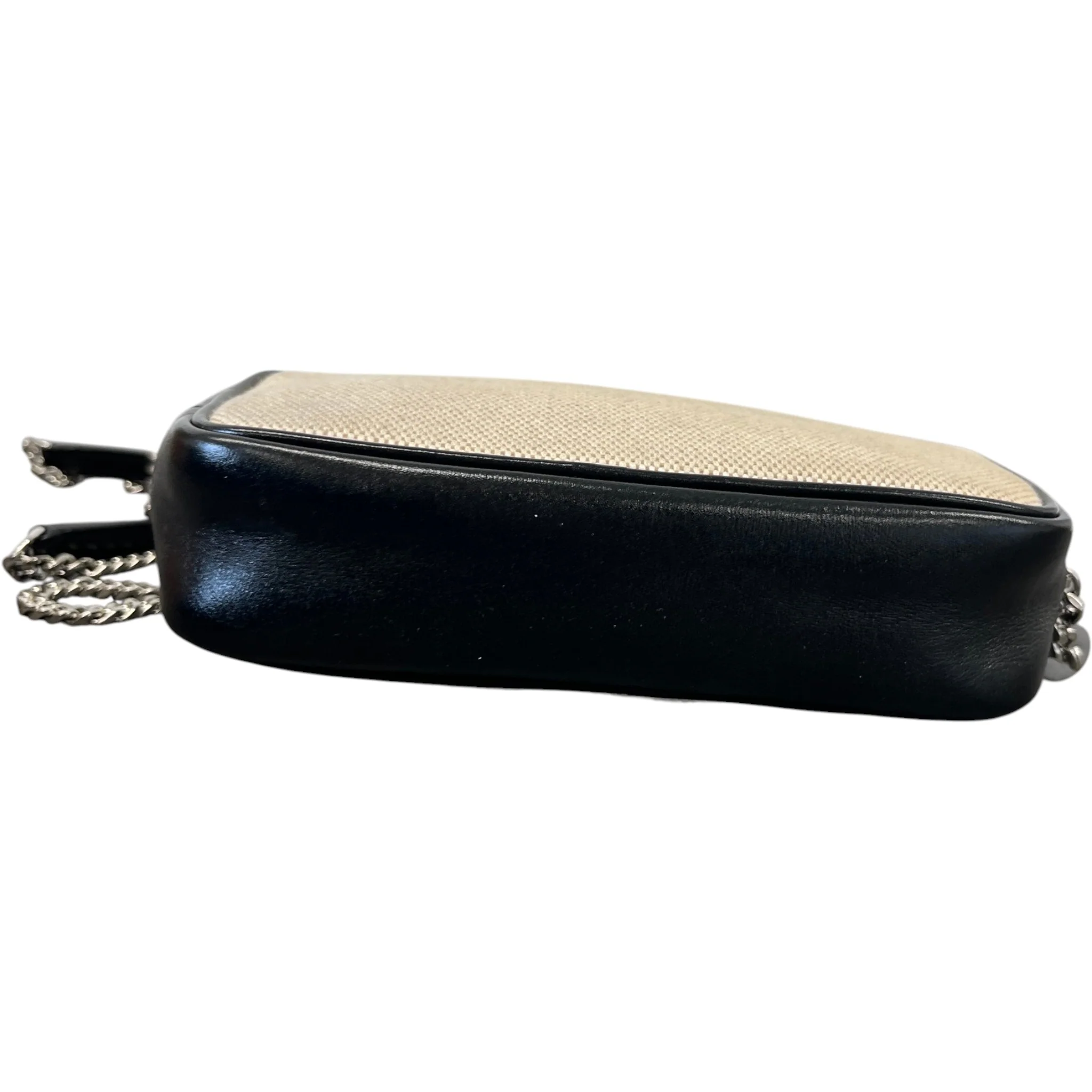 Women's Mini Lou Linen Camera Bag Black - Image 10