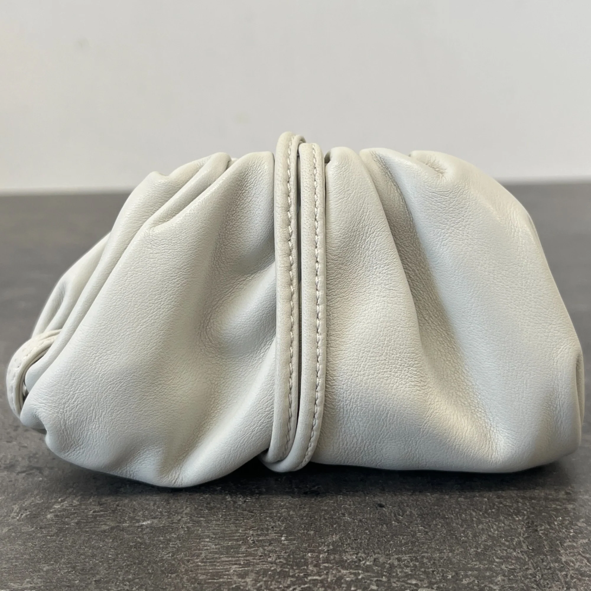 Women's Mini Pouch Purse Grey - Image 9