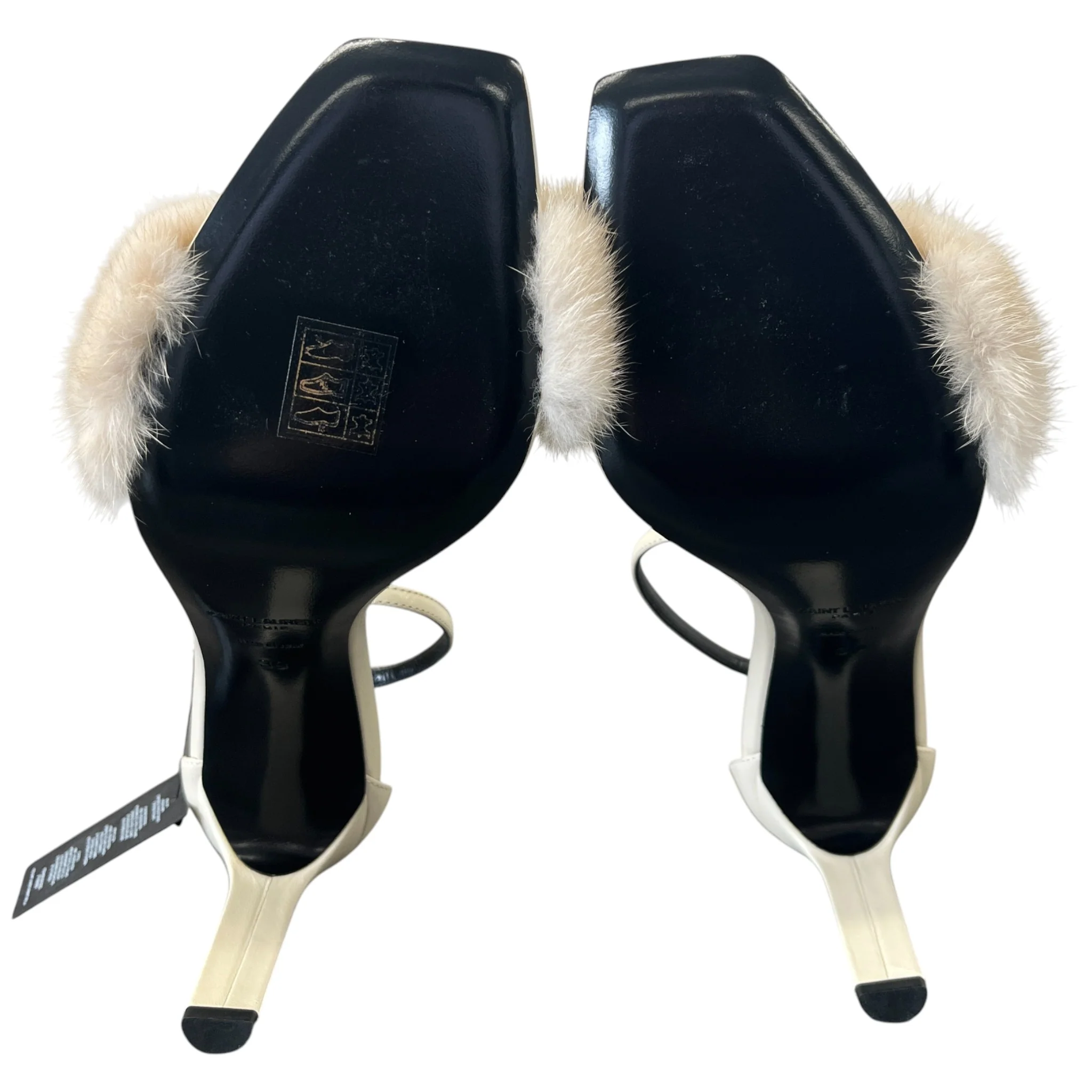 Women's Mink Fur Roy Heels Beige Size EU 39 / UK 6 - Image 10