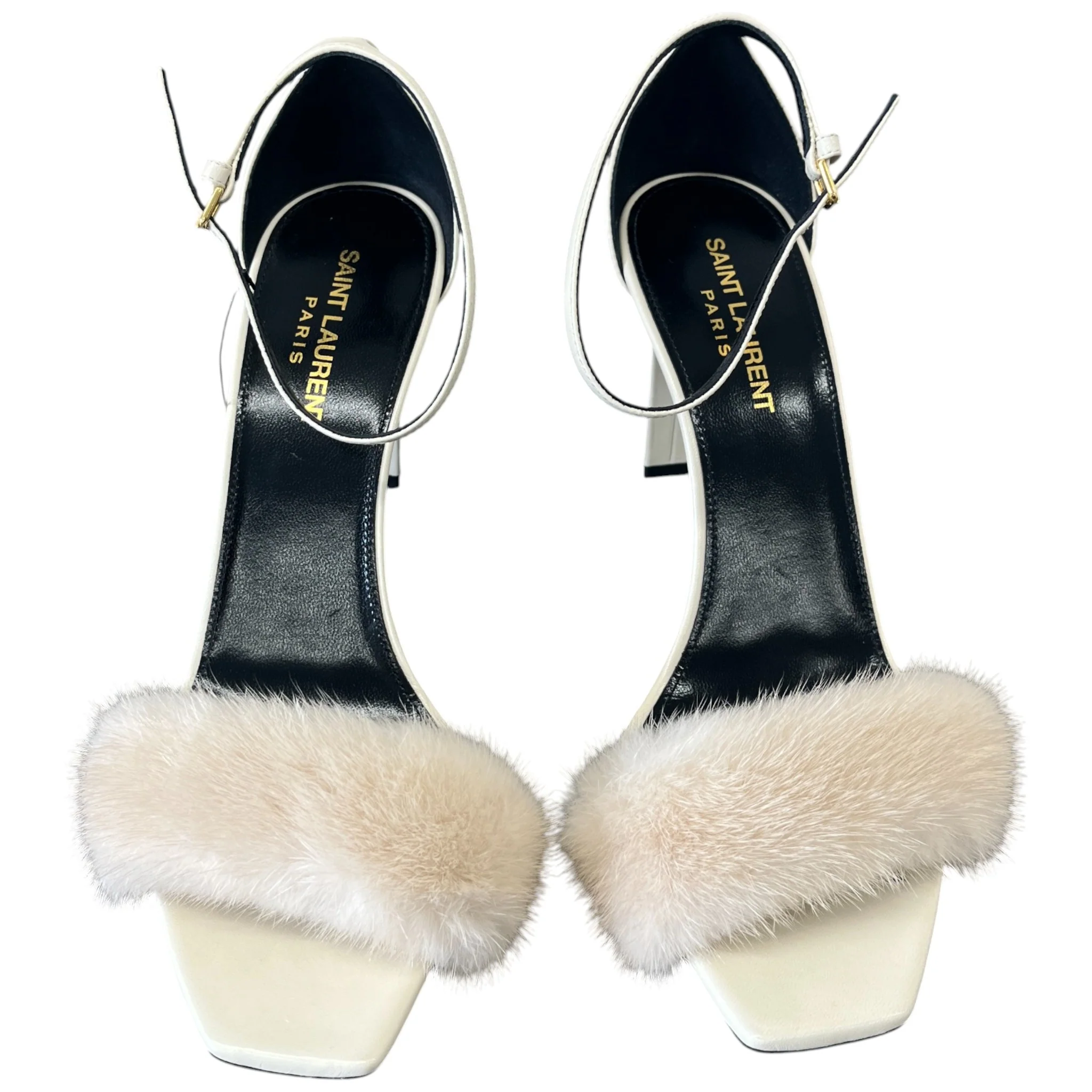 Women's Mink Fur Roy Heels Beige Size EU 39 / UK 6 - Image 6