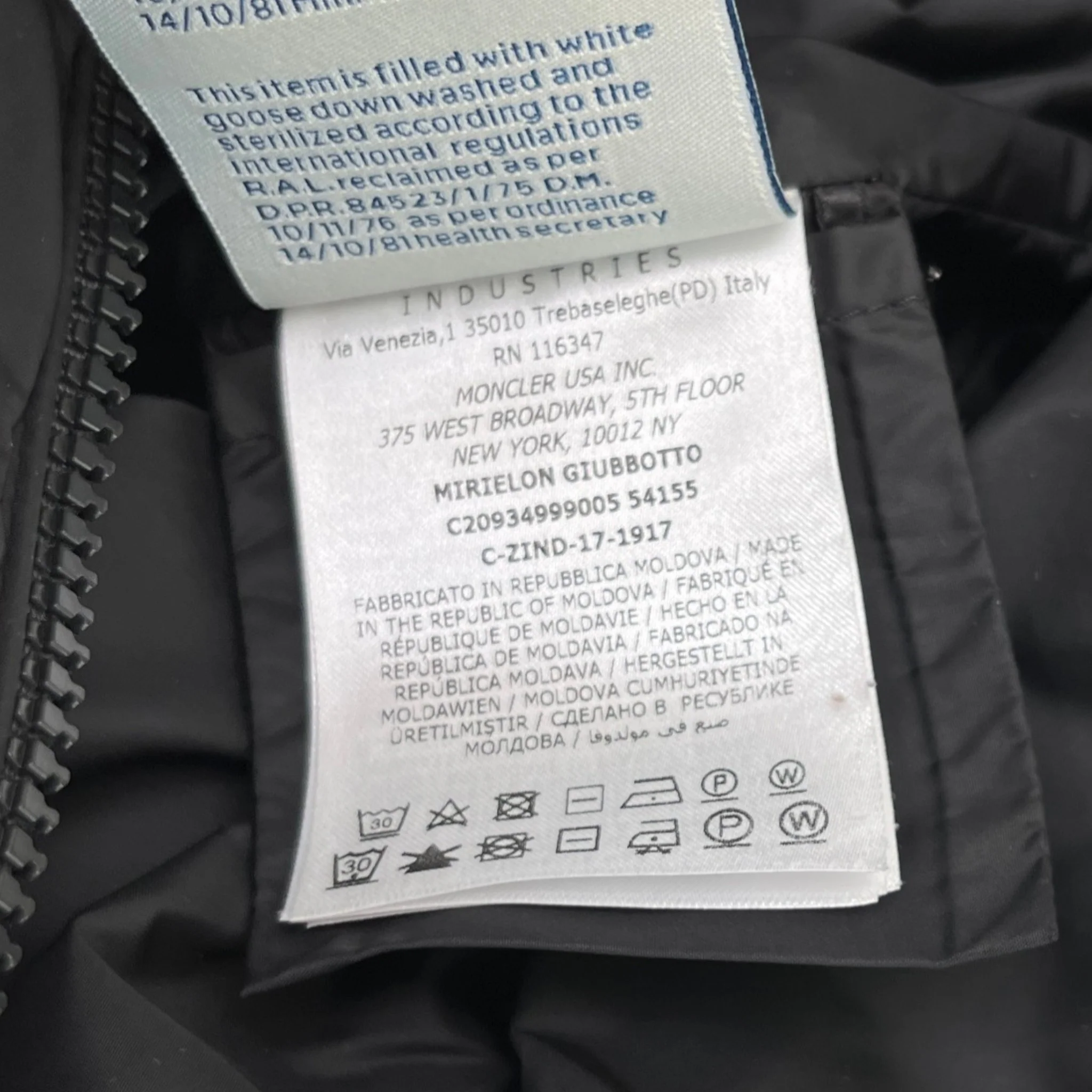 Women's Mirielon Down Jacket Black Size 2 / UK 12 - Image 9