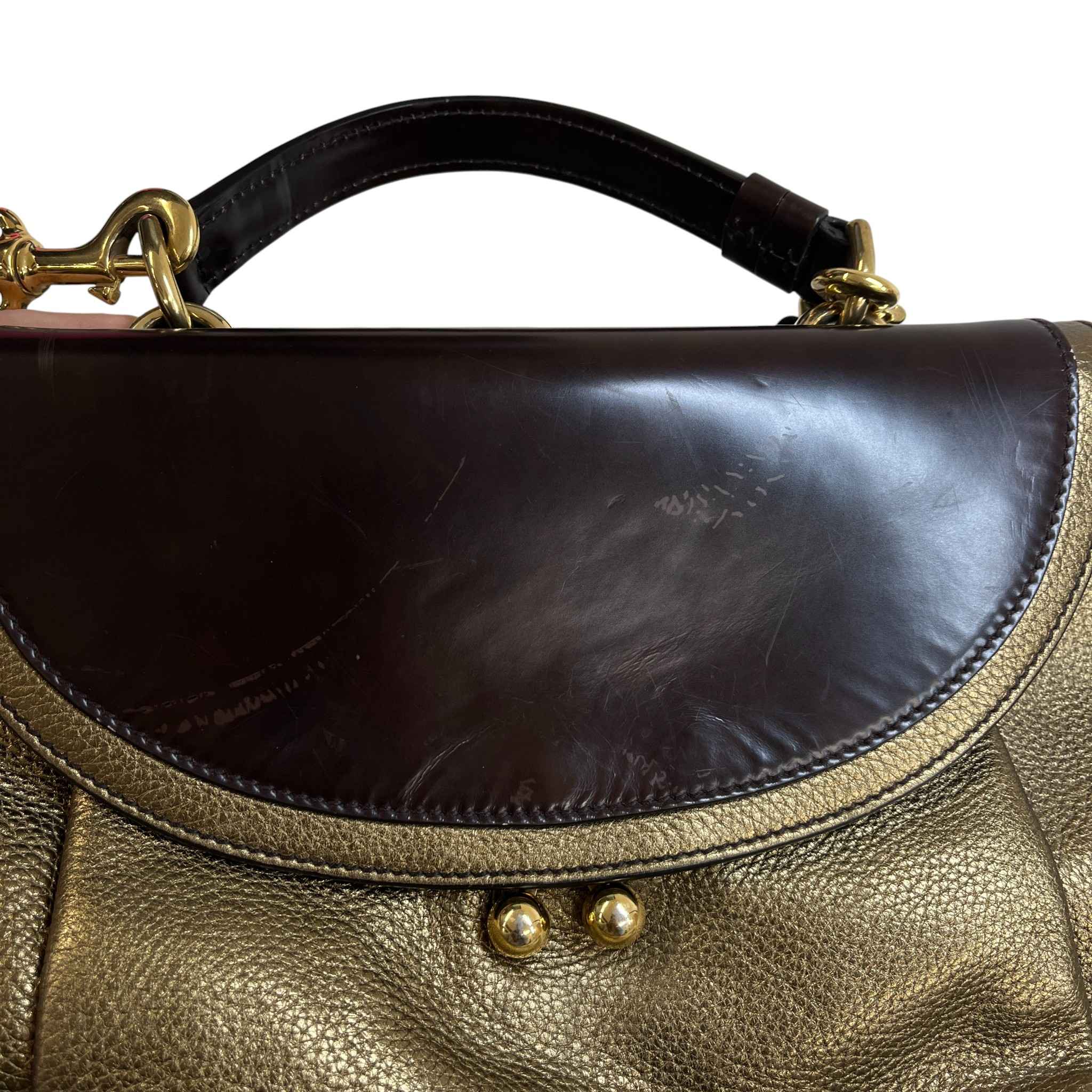 Women's Miss Babette Handbag Gold - Image 13