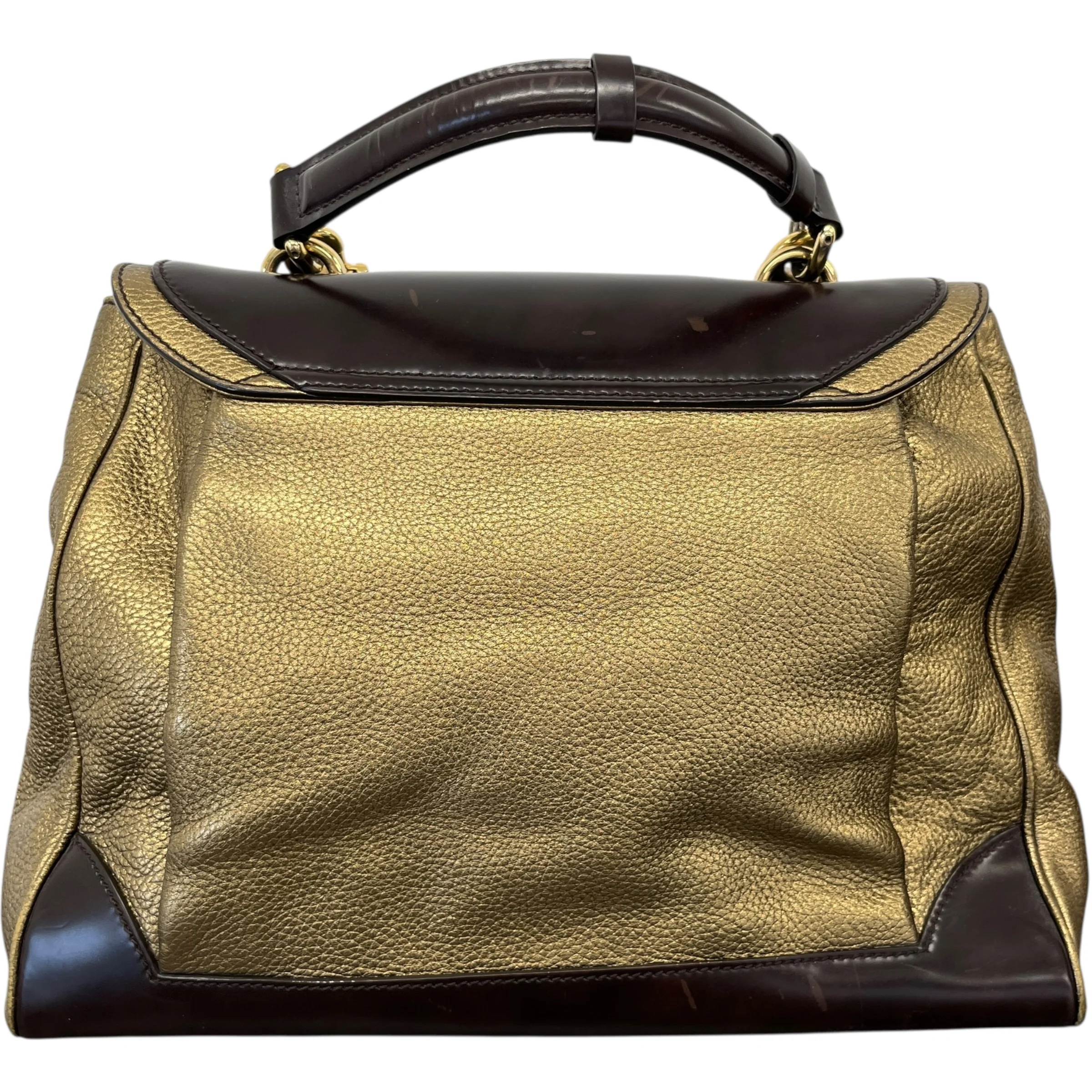 Women's Miss Babette Handbag Gold - Image 3