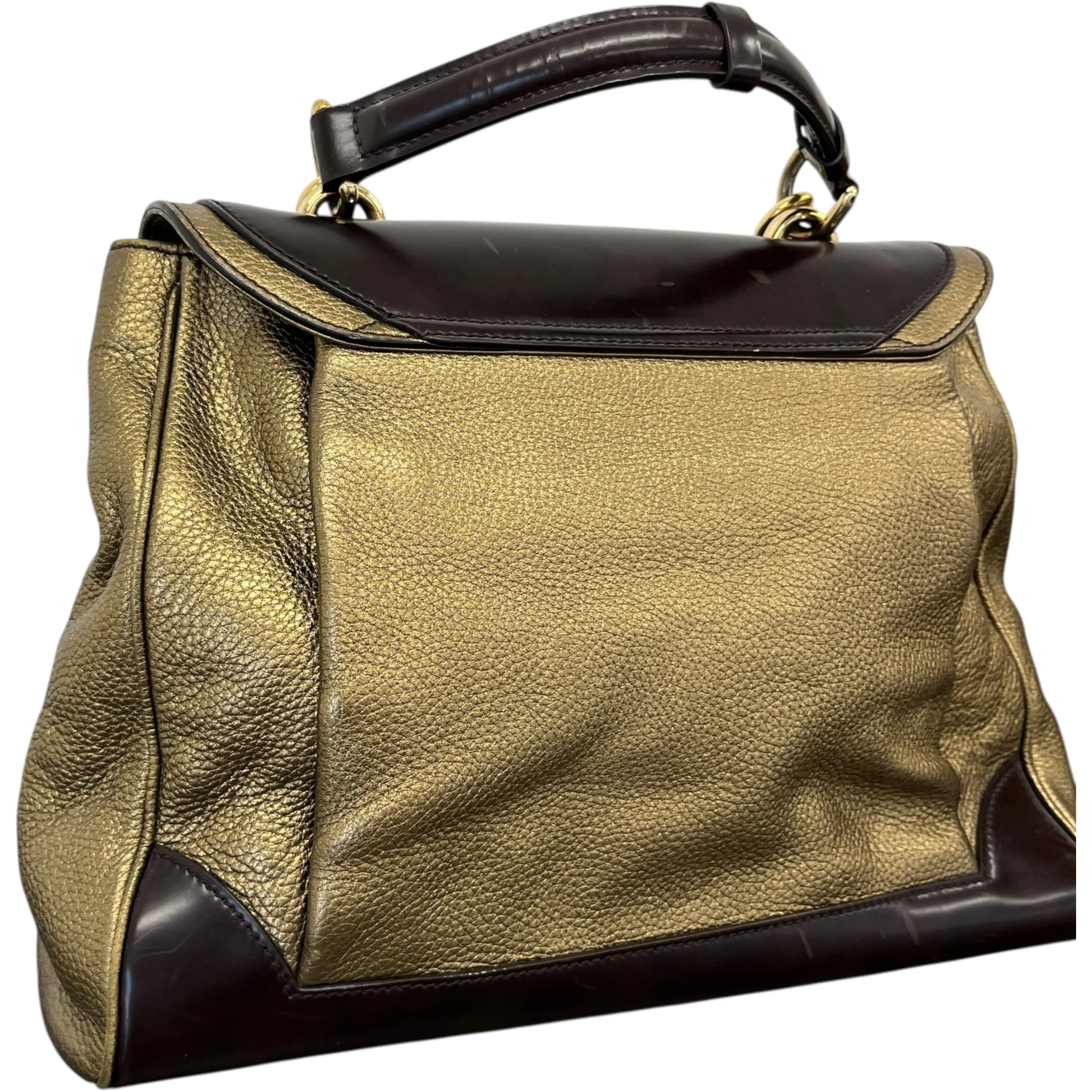 Women's Miss Babette Handbag Gold - Image 4